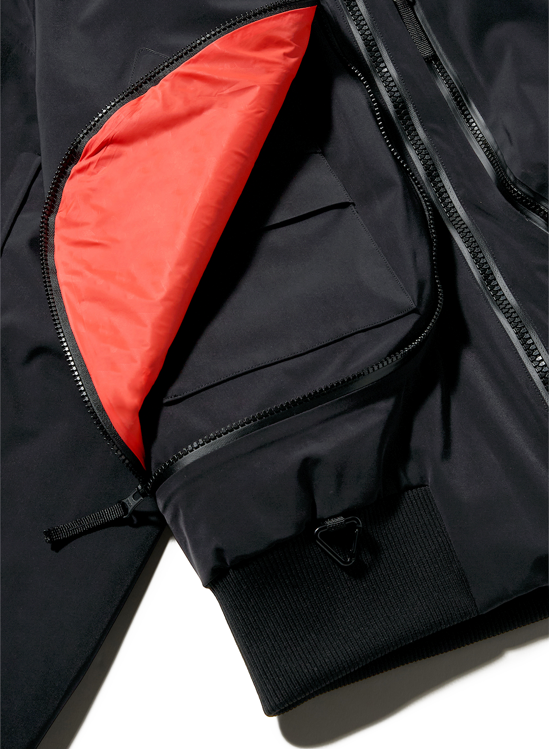 Phantom - Black - 3L Padded Performance Bomber Jacket