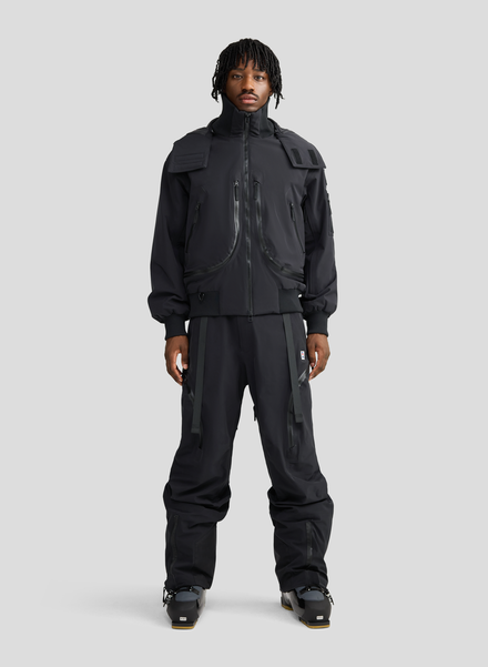 Phantom - Black - 3L Padded Performance Bomber Jacket