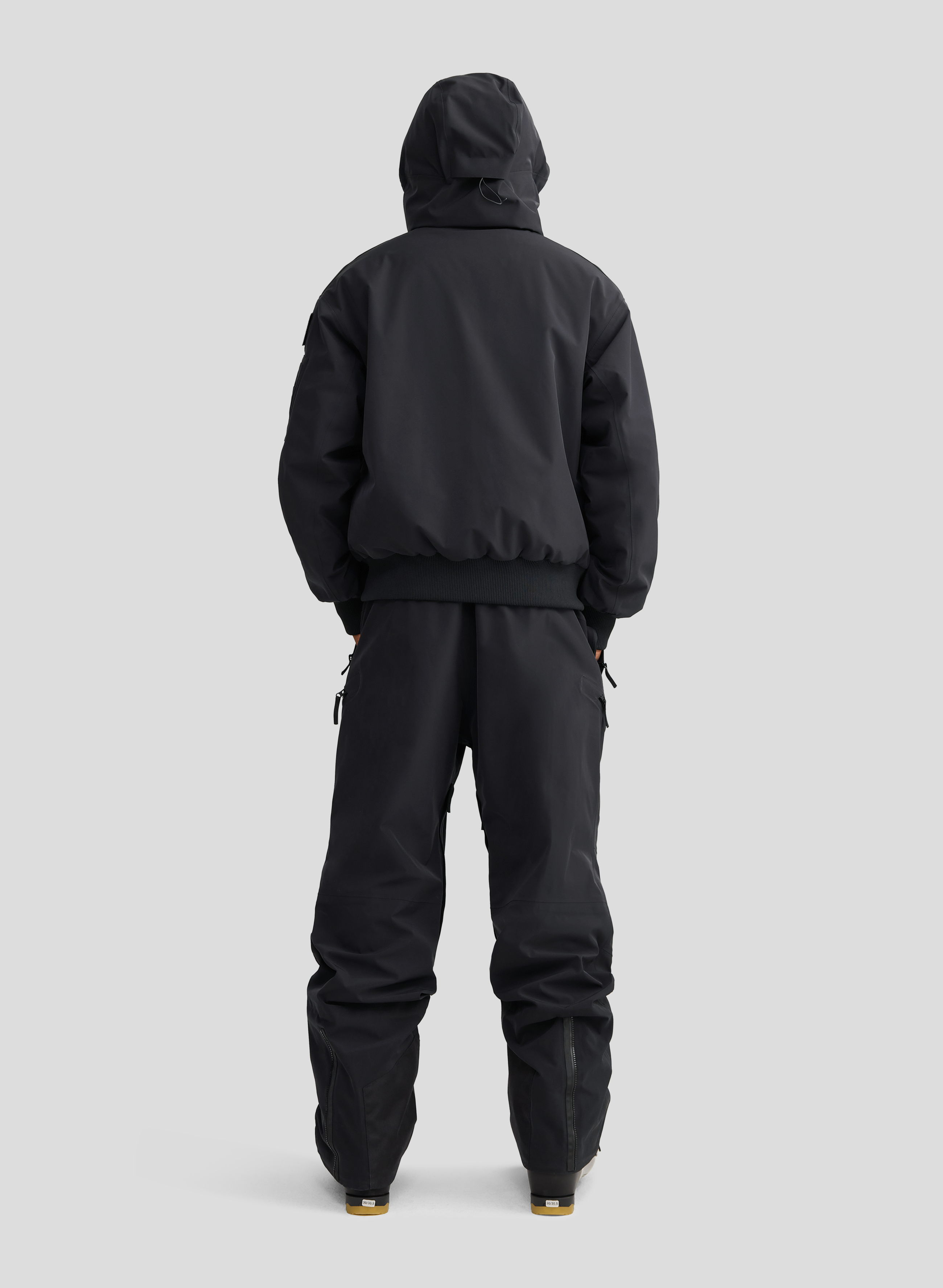 Phantom - Black - 3L Padded Performance Bomber Jacket