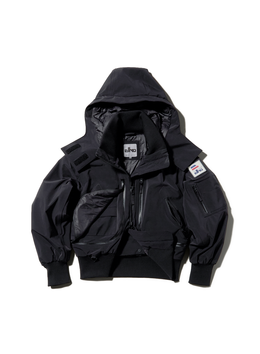 Nova - Black - 3 Layer Padded Performance Bomber Jacket