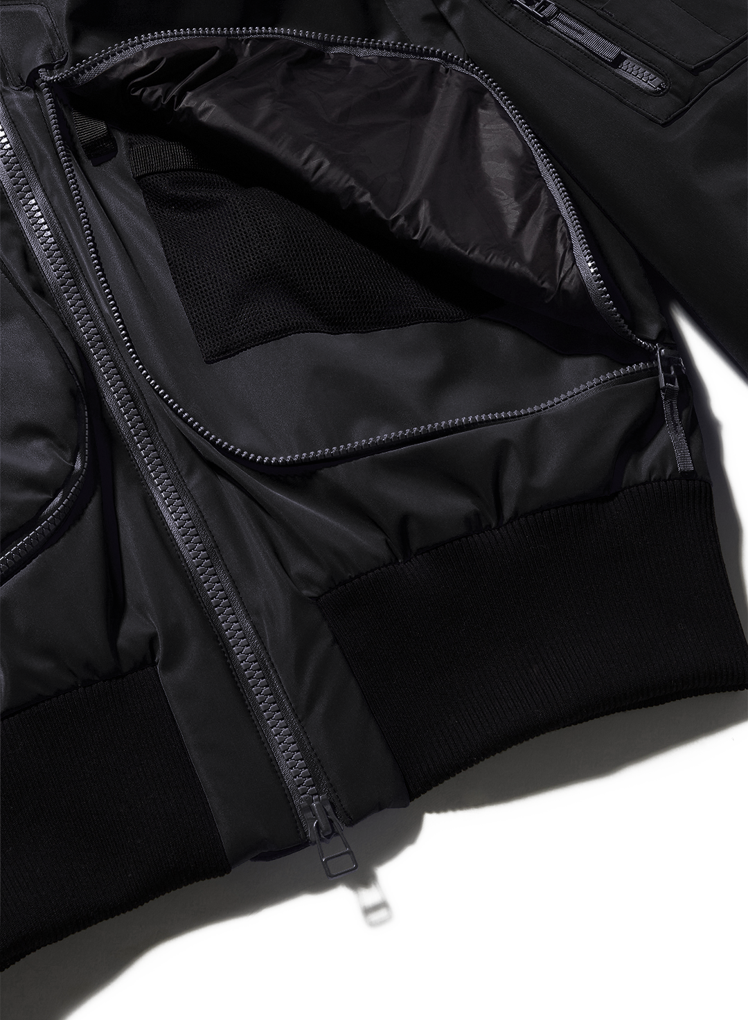 Nova - Black - 3 Layer Padded Performance Bomber Jacket