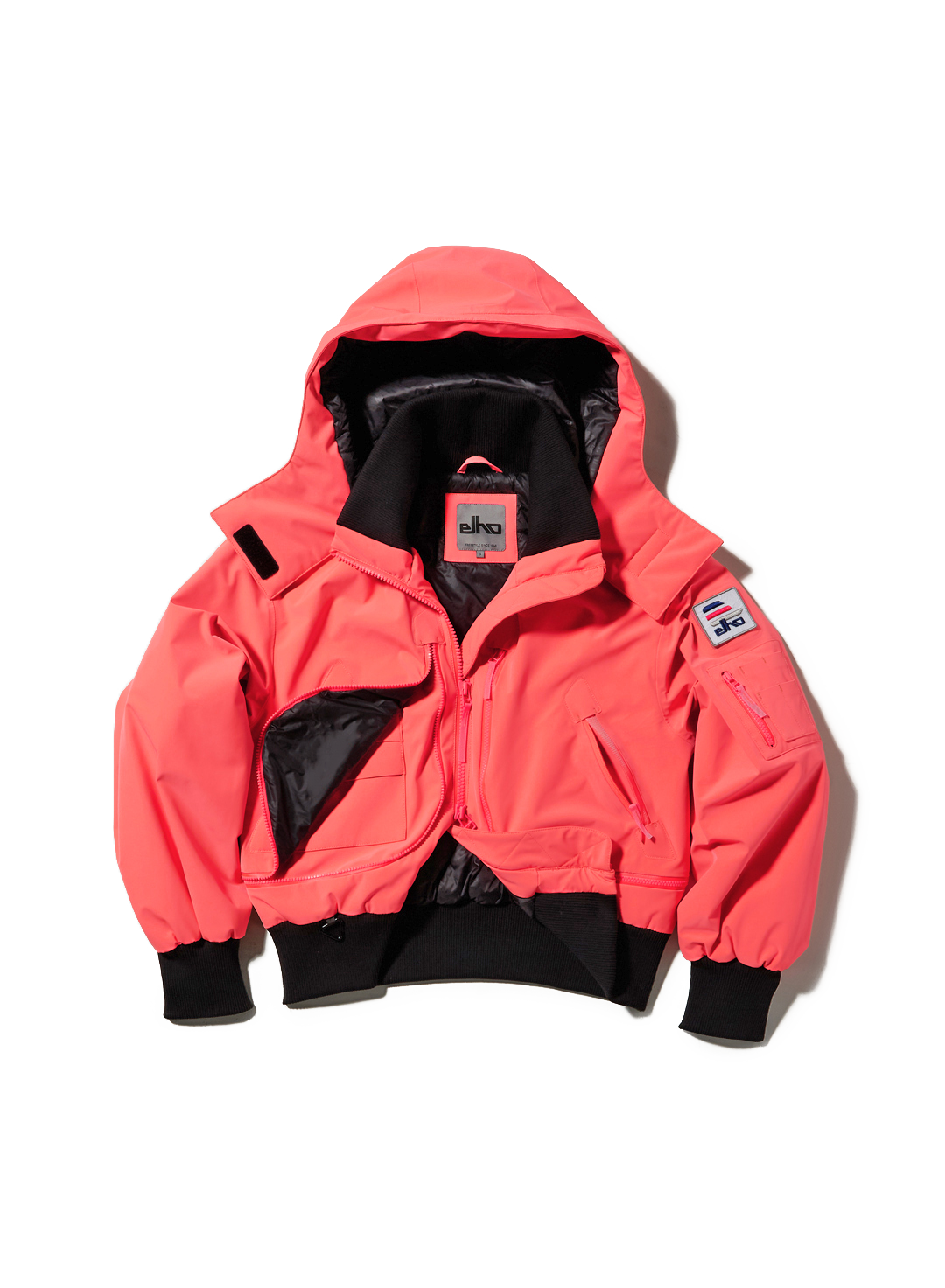 Nova - Neon Coral - 3 Layer Padded Performance Bomber Jacket