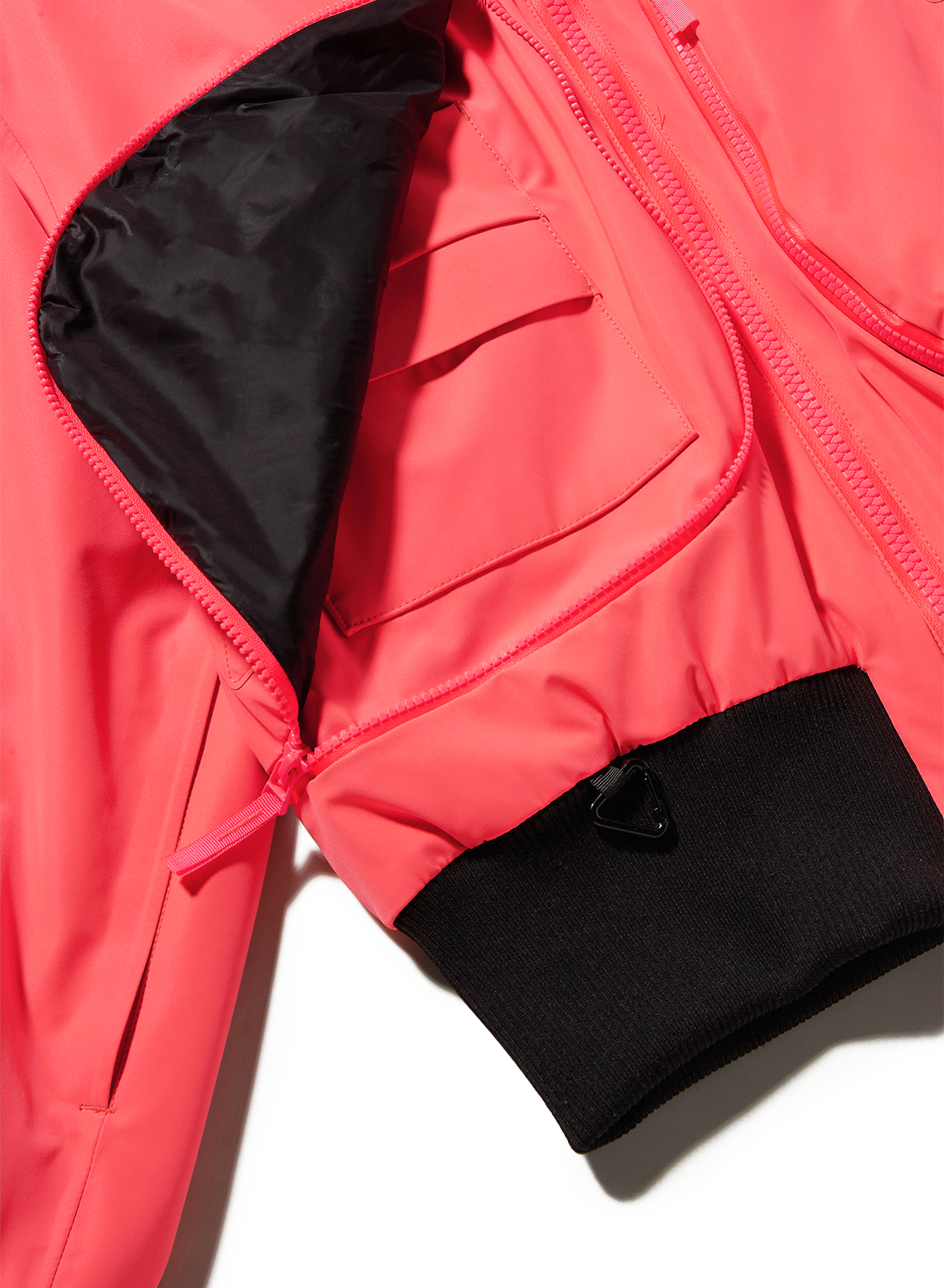 Nova - Neon Coral - 3 Layer Padded Performance Bomber Jacket
