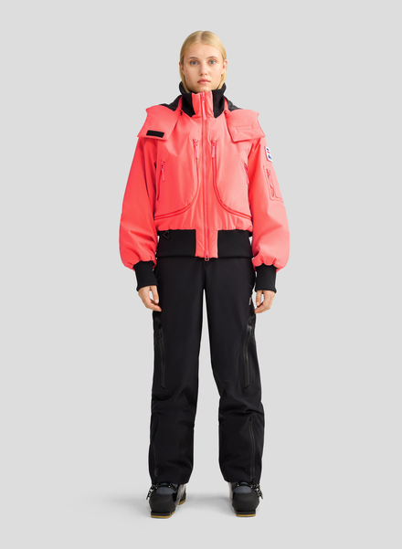 Nova - Neon Coral - 3 Layer Padded Performance Bomber Jacket