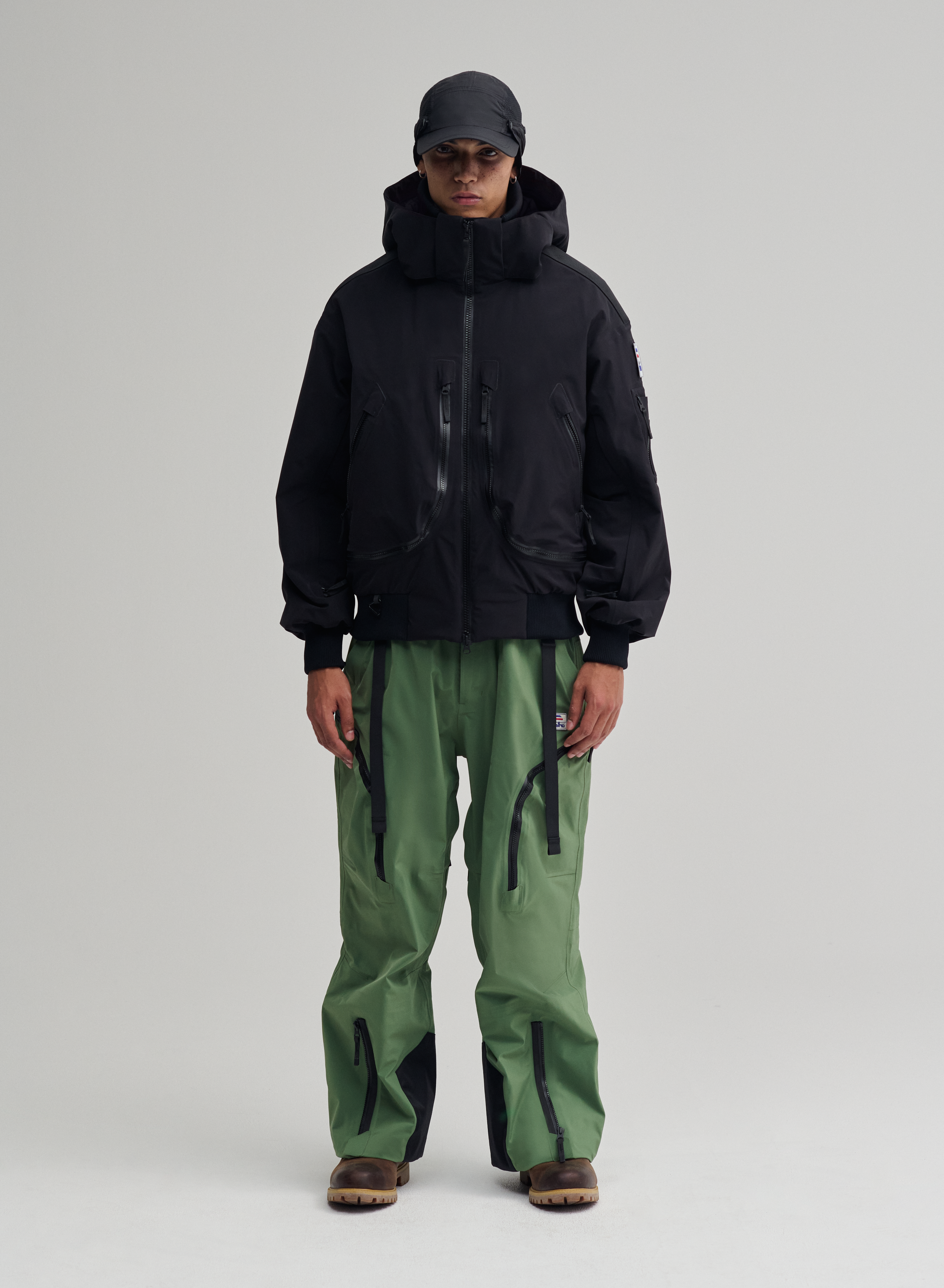 Phantom - 3 Layer Padded Perfomance Bomber Jacket - Black