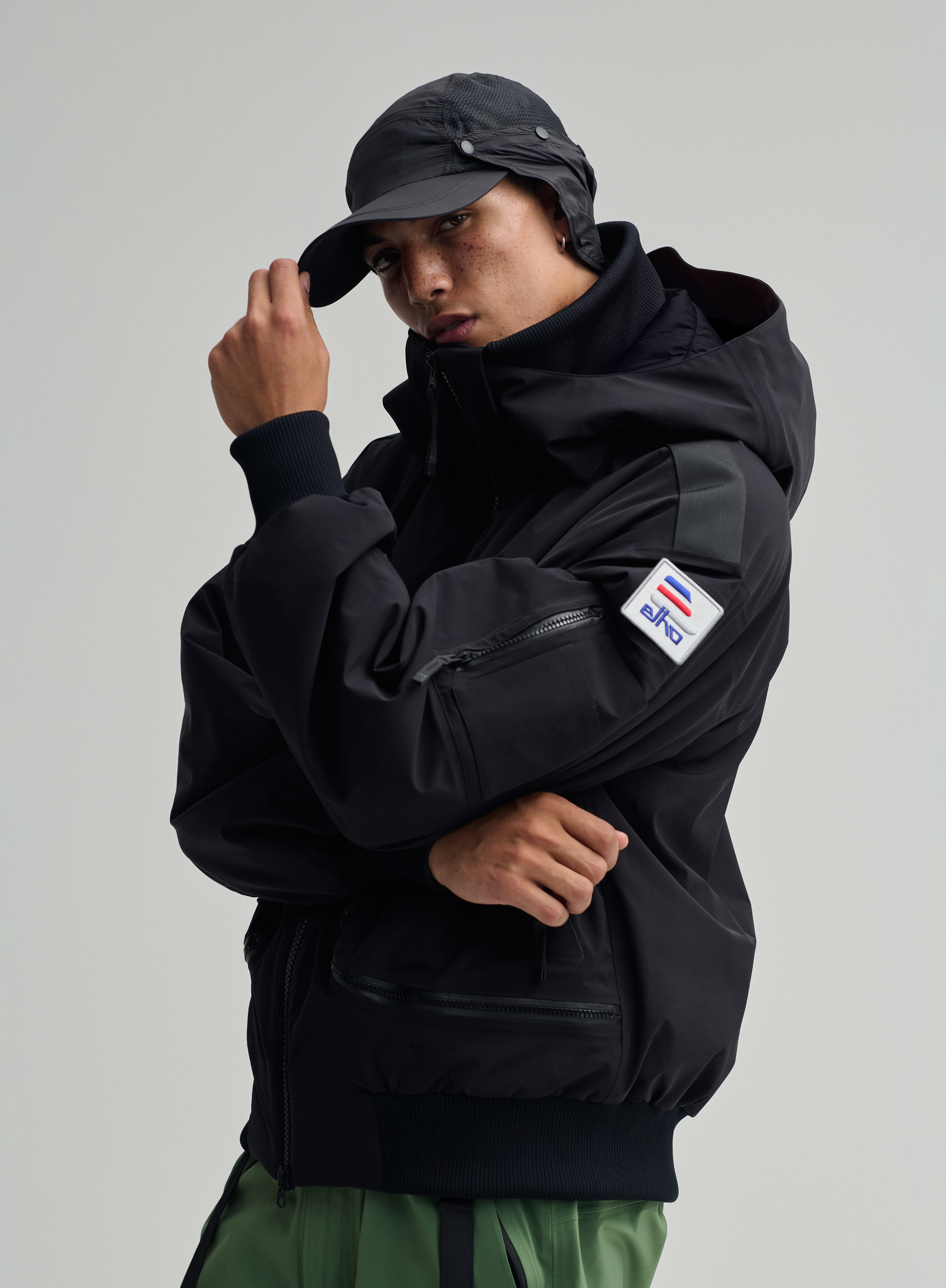 Phantom - Black - 3 Layer Padded Perfomance Bomber Jacket