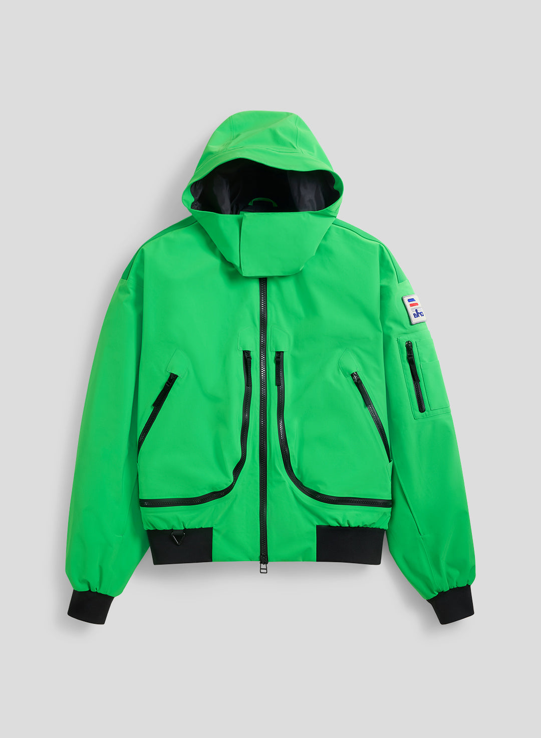 Echo - 3L Lined Performance Bomber Jacket - Neon Green - Men