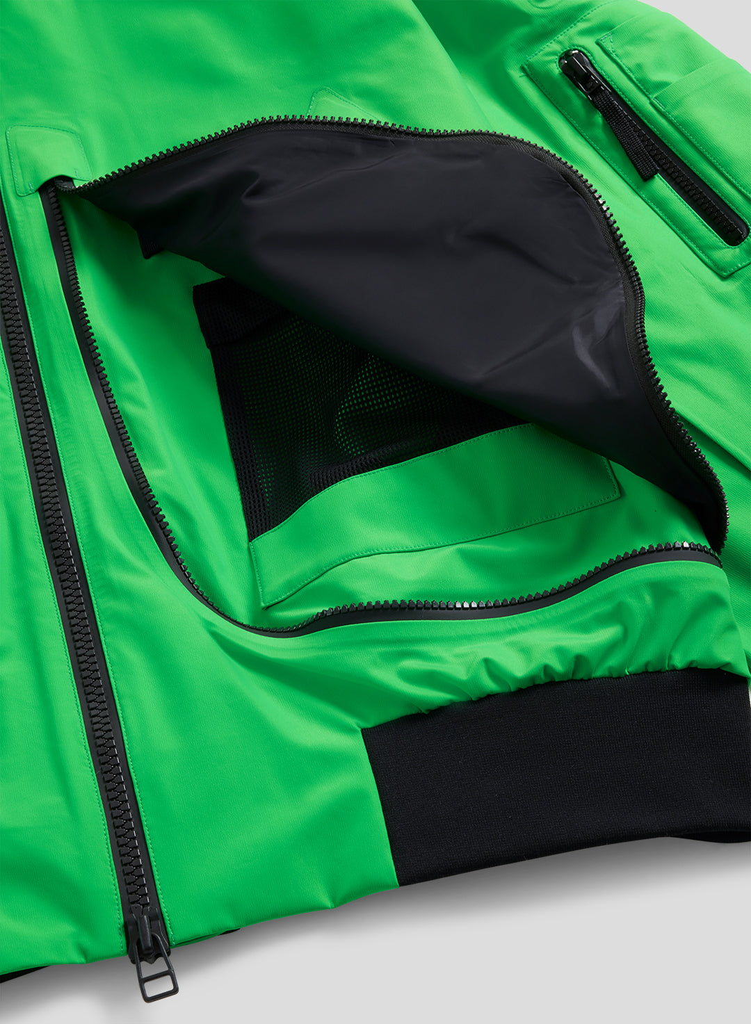 Echo - 3L Lined Performance Bomber Jacket - Neon Green - Men