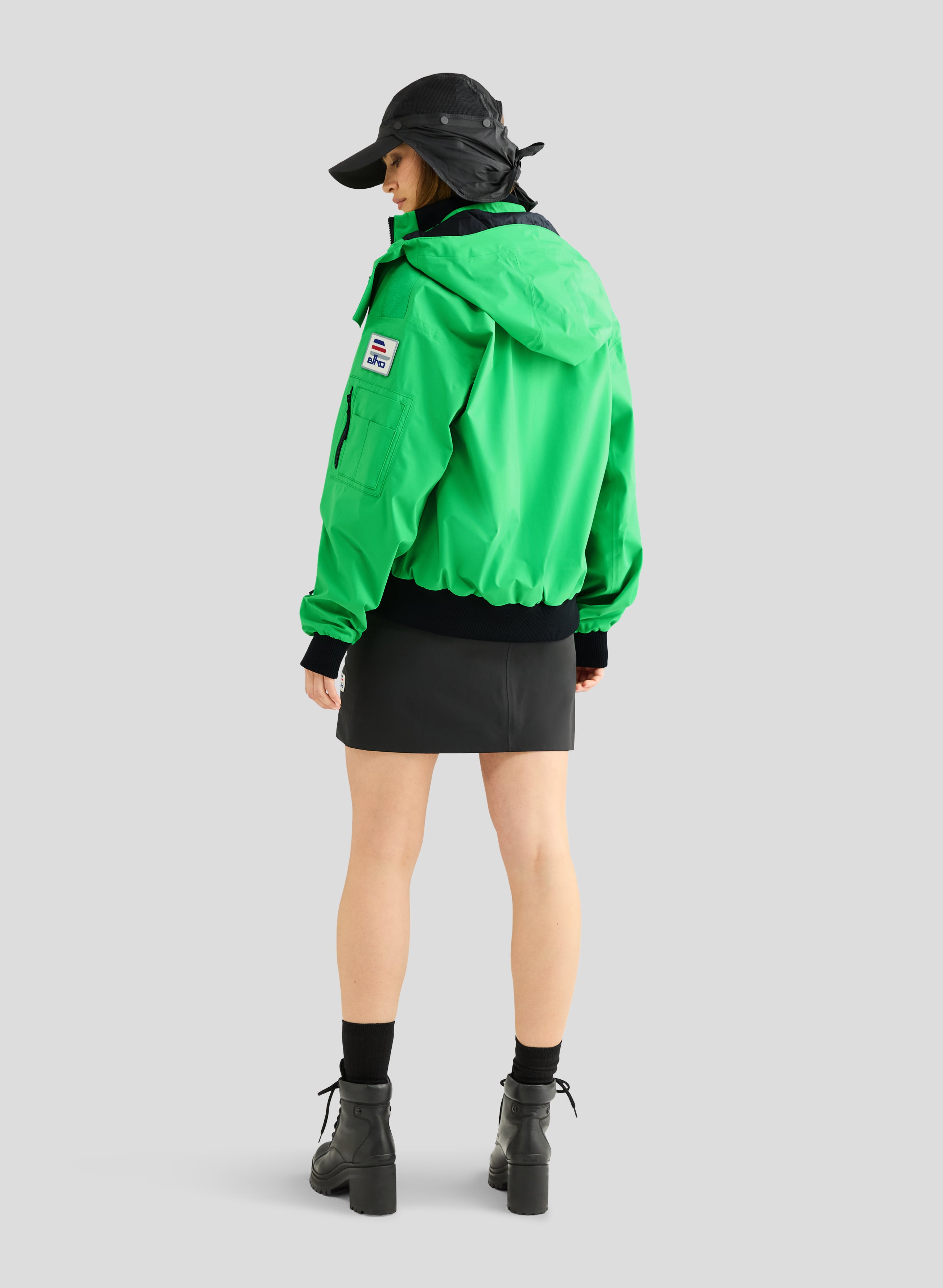 Echo - 3L Lined Performance Bomber Jacket - Neon Green - Women