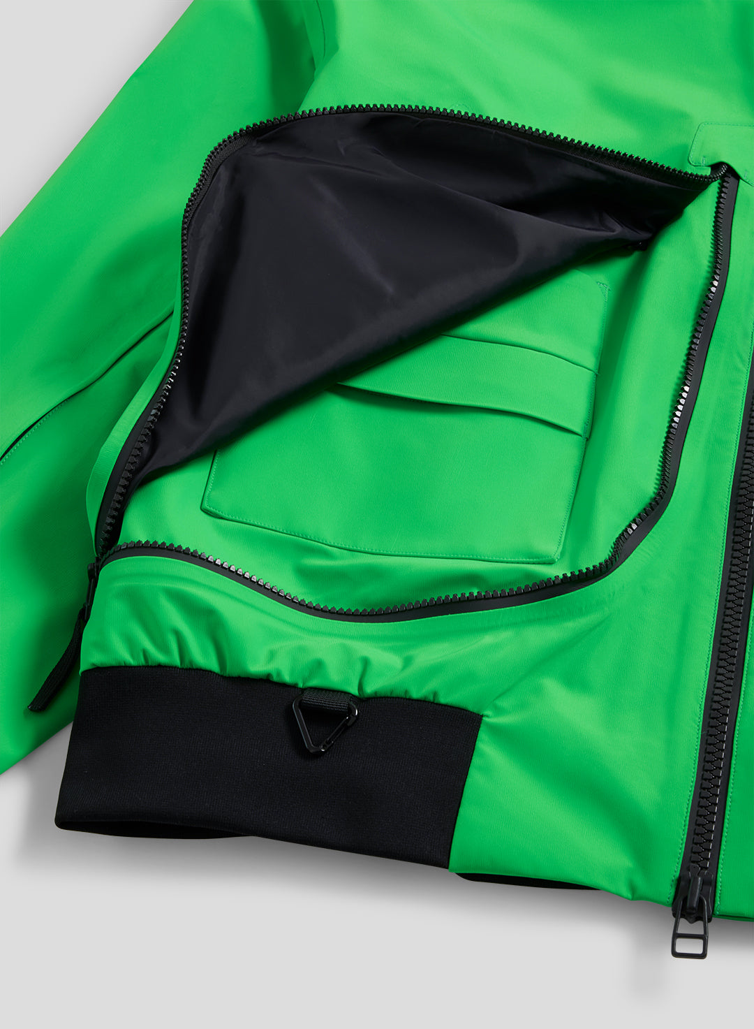 Echo - 3L Lined Performance Bomber Jacket - Neon Green - Men