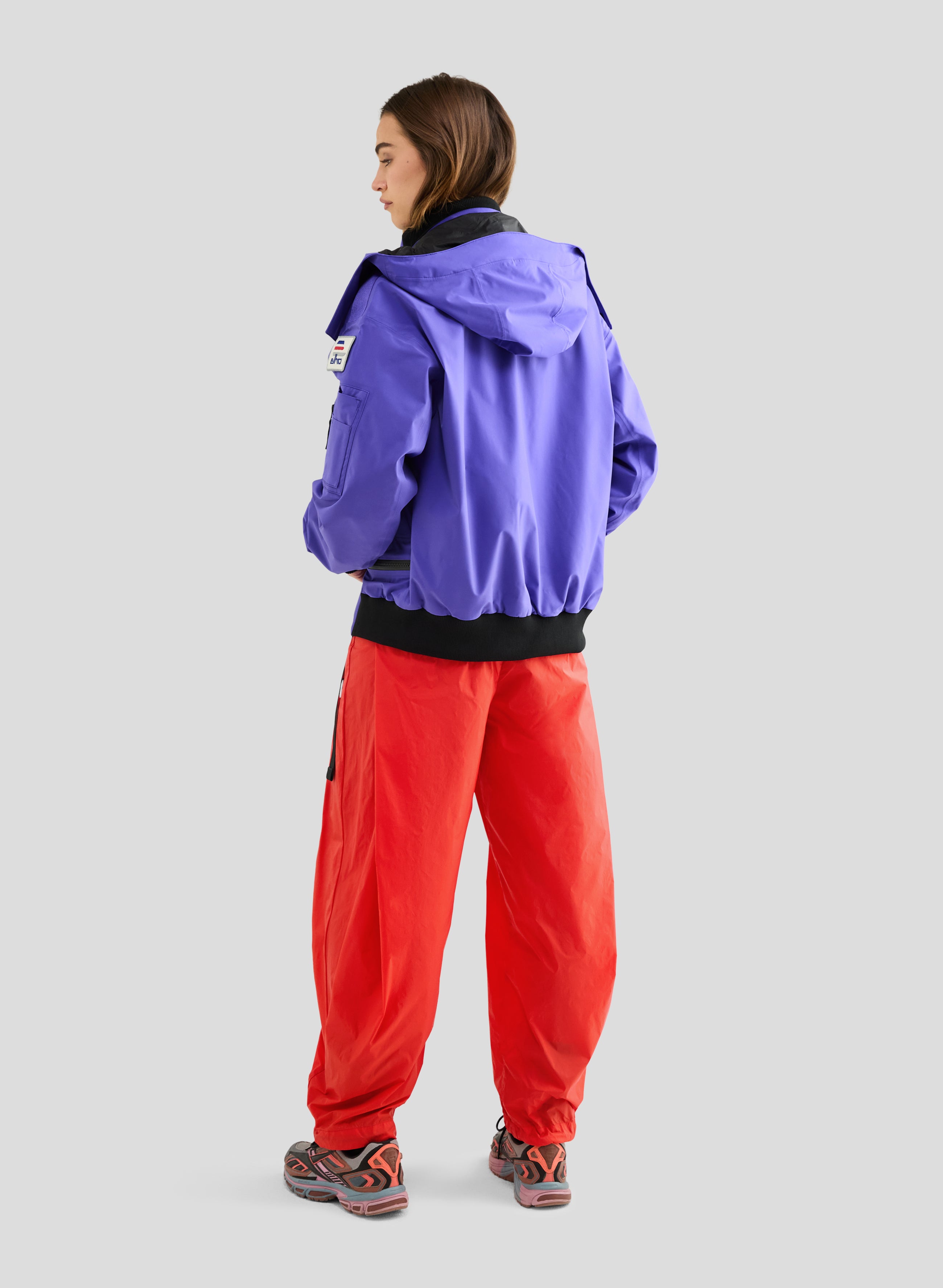 Echo - 3L Lined Performance Bomber Jacket - Neon Purple - Women