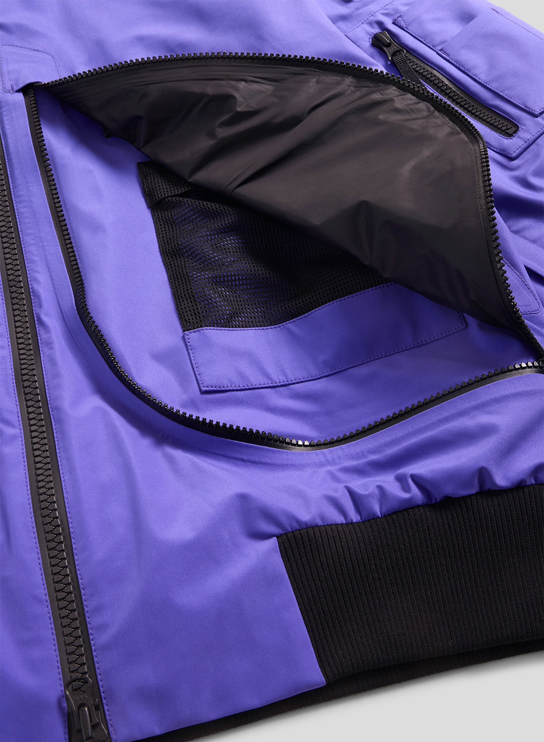 Echo - 3L Lined Performance Bomber Jacket - Neon Purple - Men