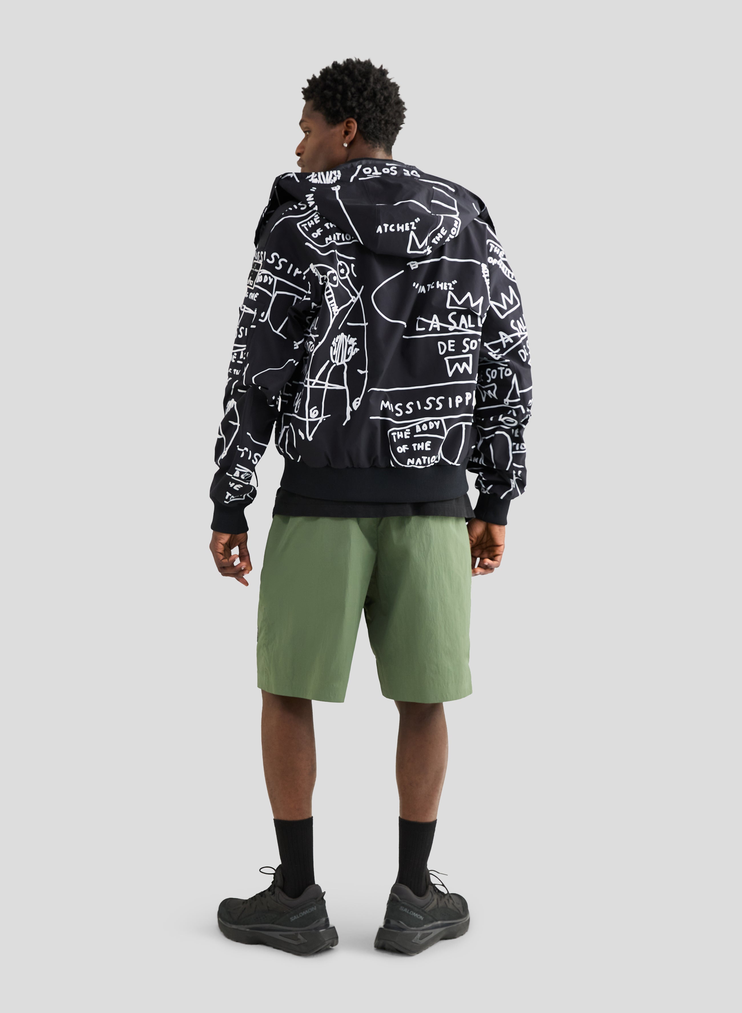 Echo Jean-Michel Basquiat - 3L Lined Performance Bomber Jacket - Black - Herren