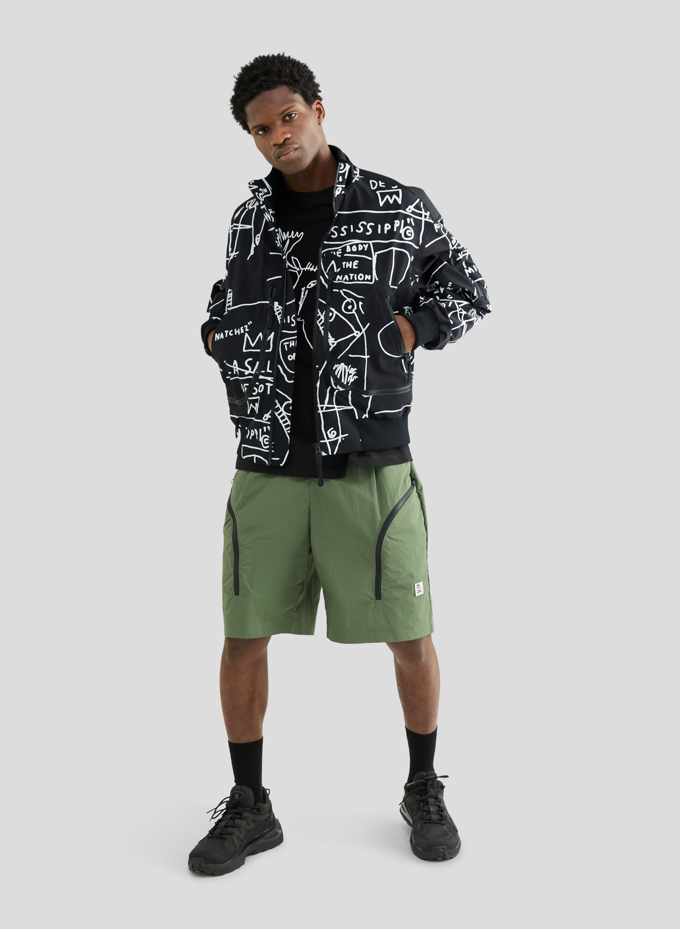 Echo Jean-Michel Basquiat - 3L Lined Performance Bomber Jacket - Black (Archive)
