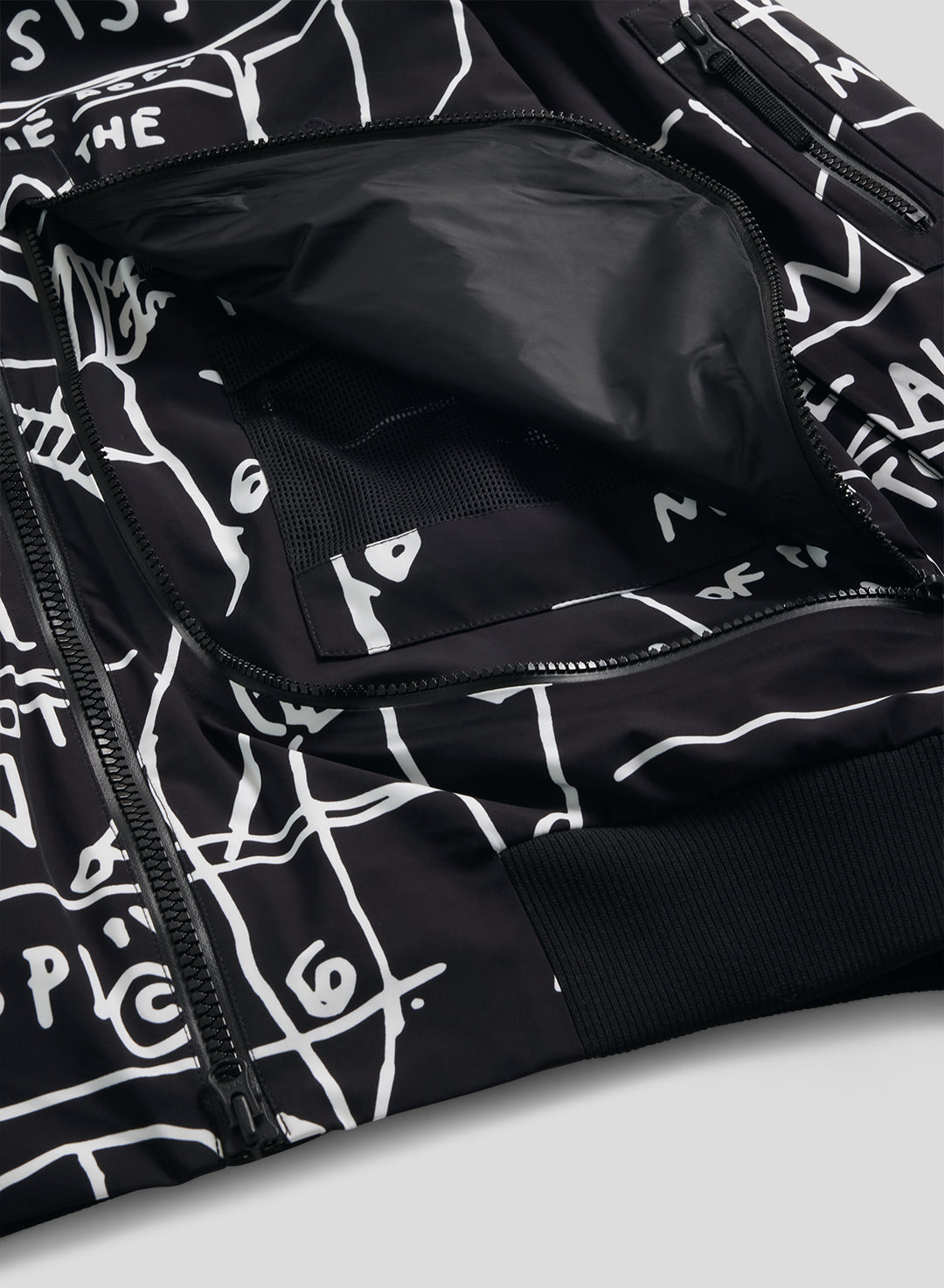 Echo Jean-Michel Basquiat - 3L Lined Performance Bomber Jacket - Black - Women