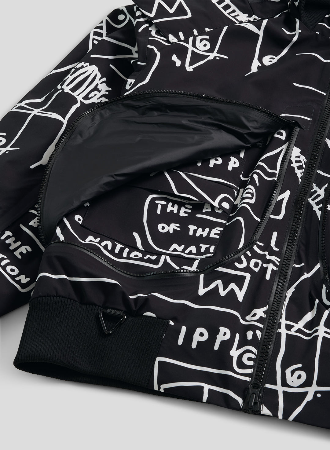 Echo Jean-Michel Basquiat - 3L Lined Performance Bomber Jacket - Black - Women