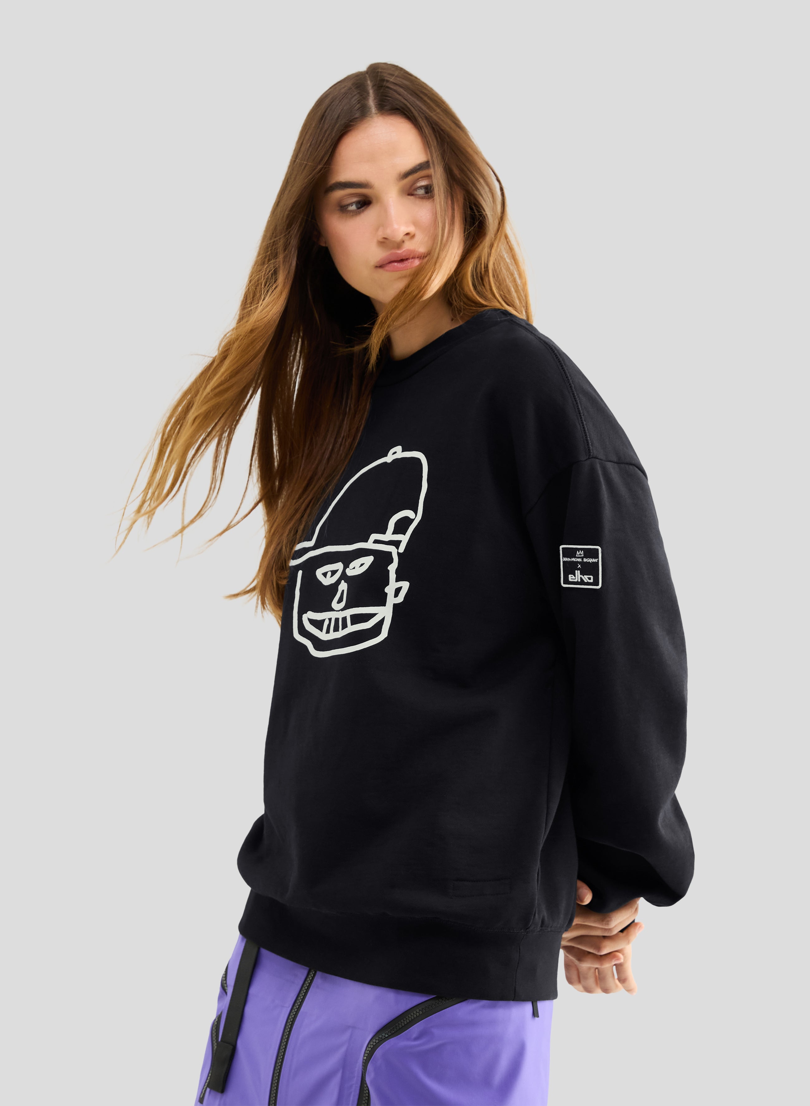 Drift Jean-Michel Basquiat - Crewneck - Black - Damen