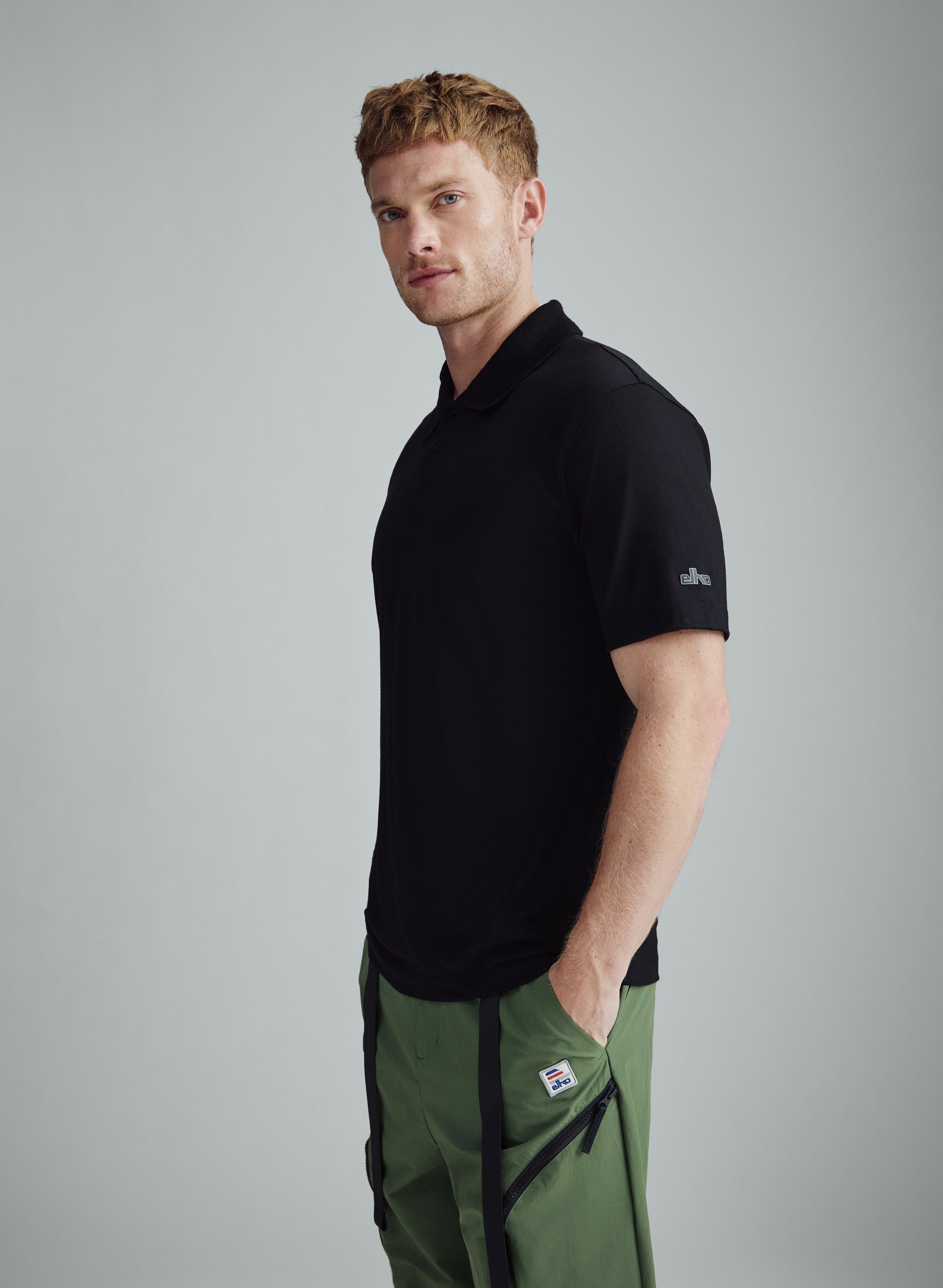 Neptun - Active Polo Shirt - Black