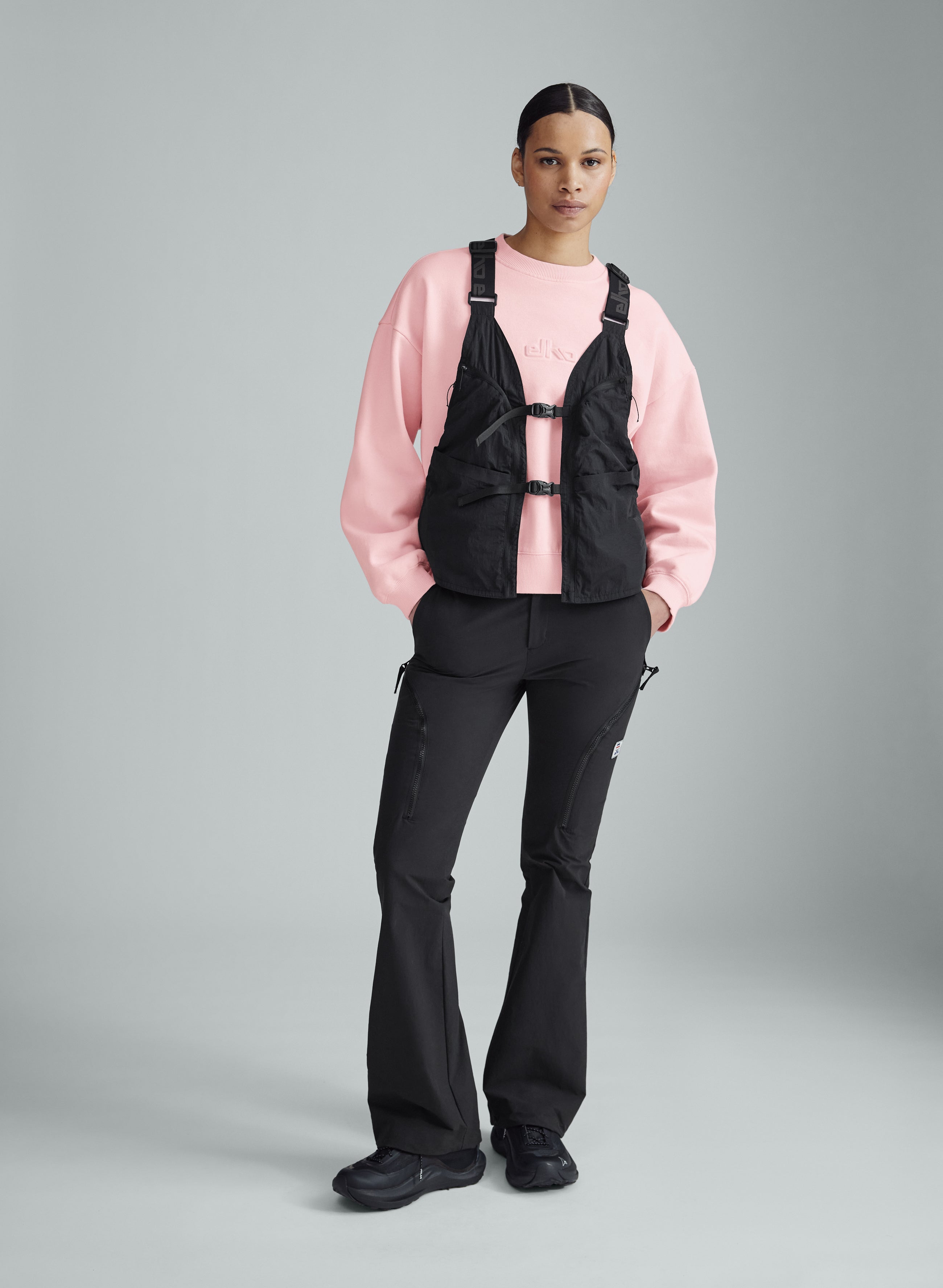 Catlow - Cropped Crewneck - Dust Pink