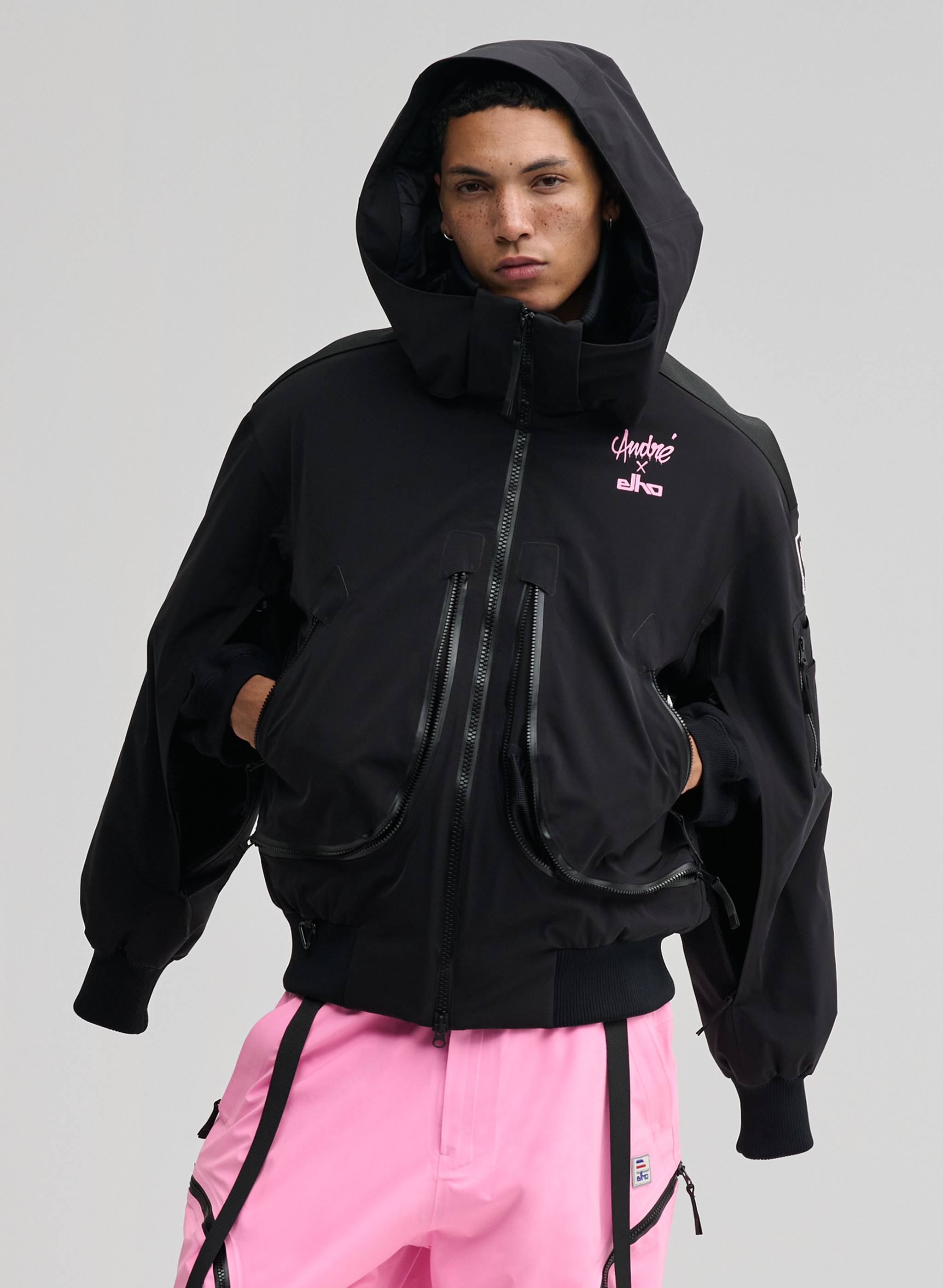 ジャケット・アウター RakutaoOzzCroce 2025aw Phantom echoes Phantom André x ELHO - 3 Layer Padded Performance Bomber Jacket - Unis