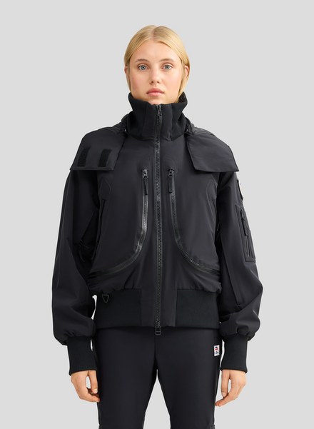 Nova - Black - 3 Layer Padded Performance Bomber Jacket