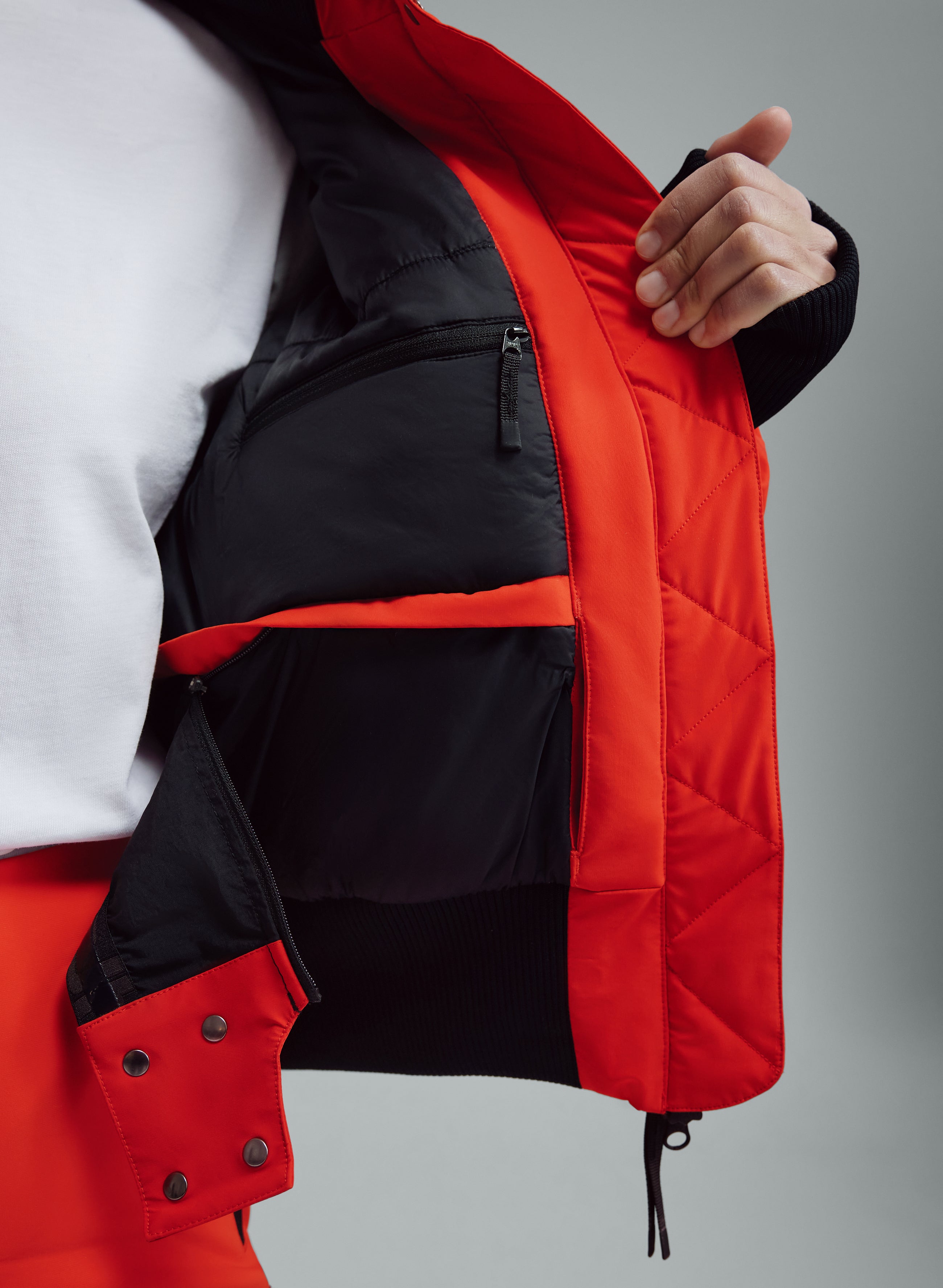Nova - Red - 3 Layer Padded Performance Bomber Jacket