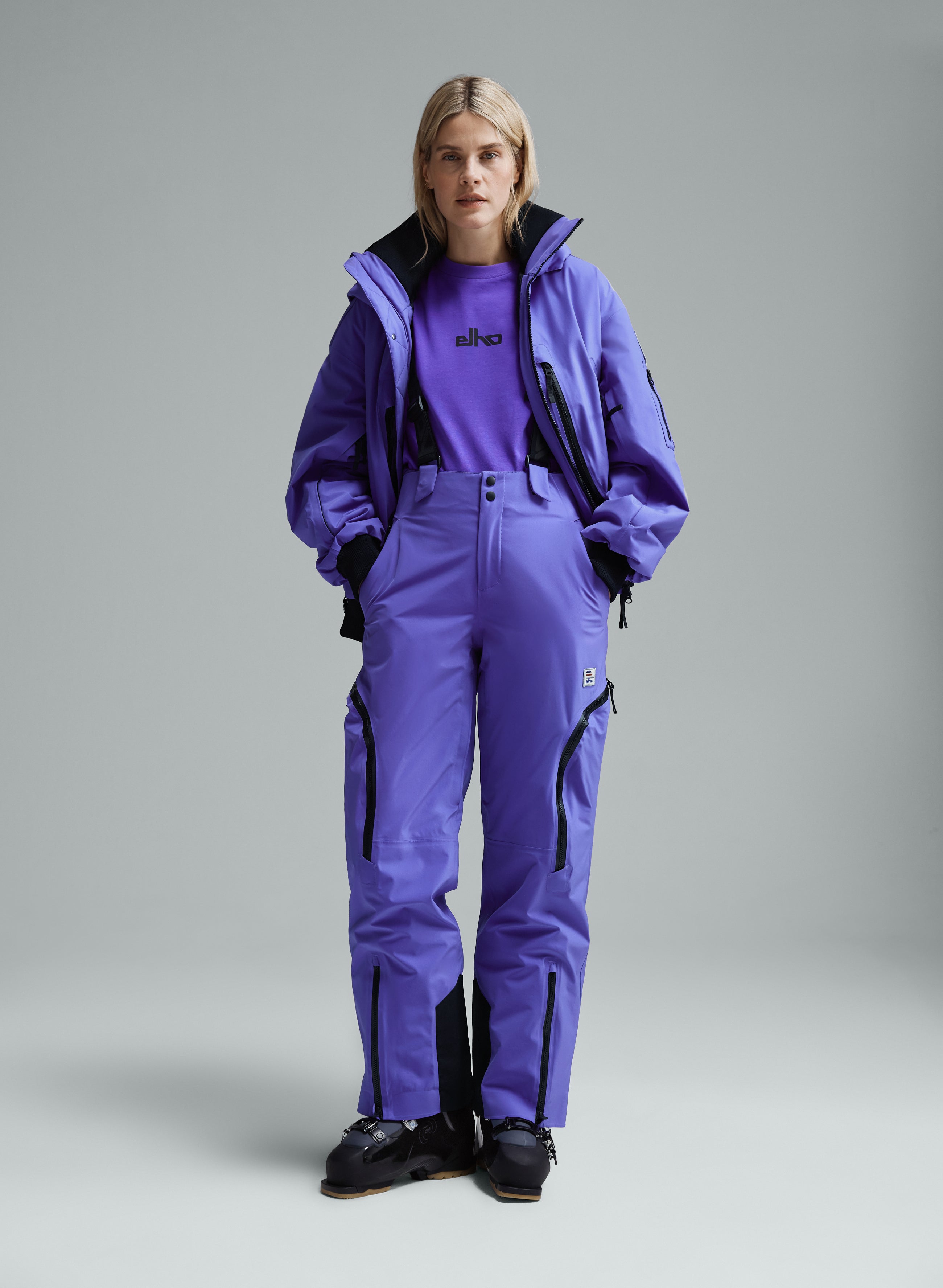 Scorpio - Neon Purple - 3 Layer Padded Shell Pants