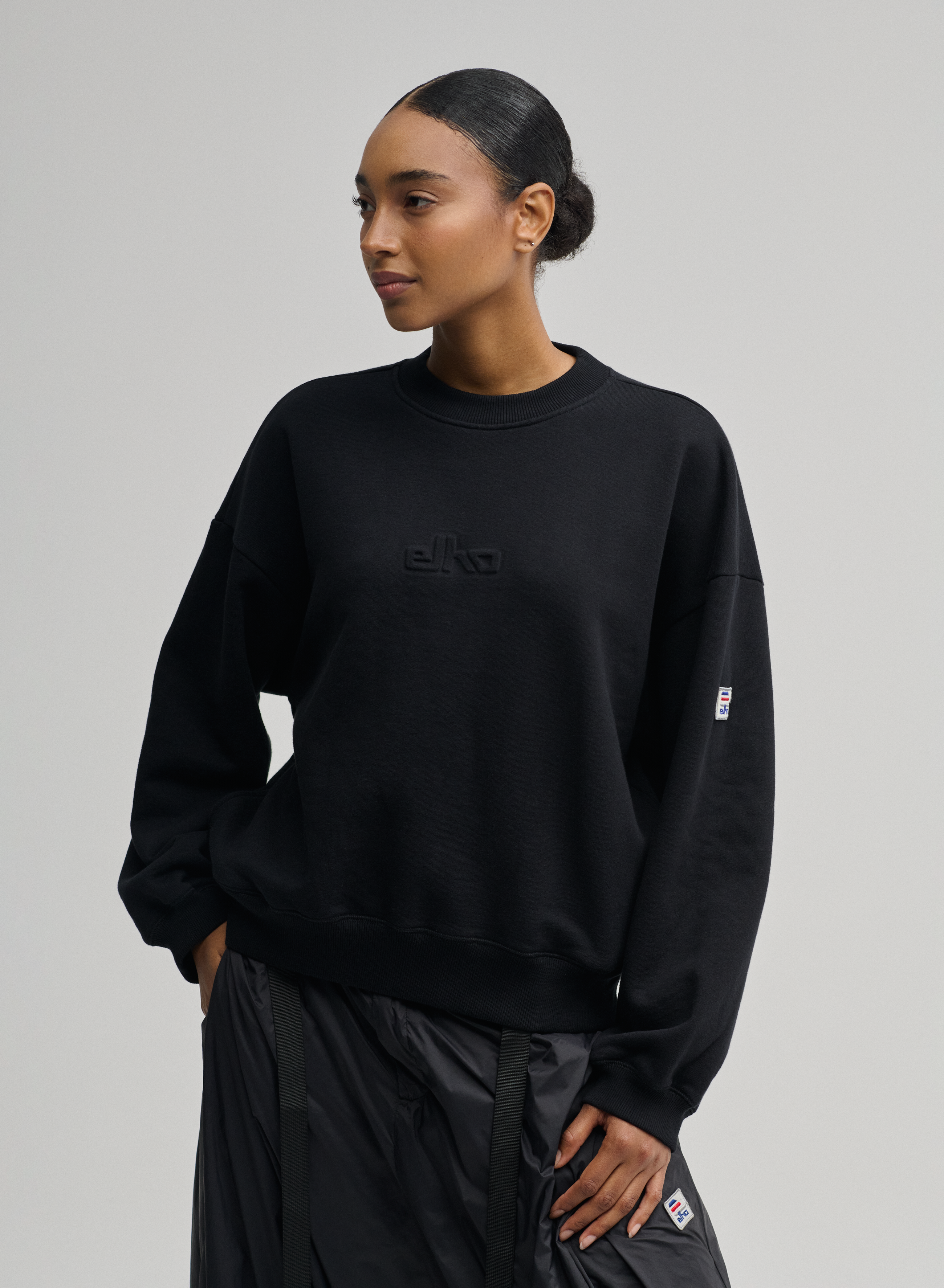 Catlow - Crewneck - Black - Damen