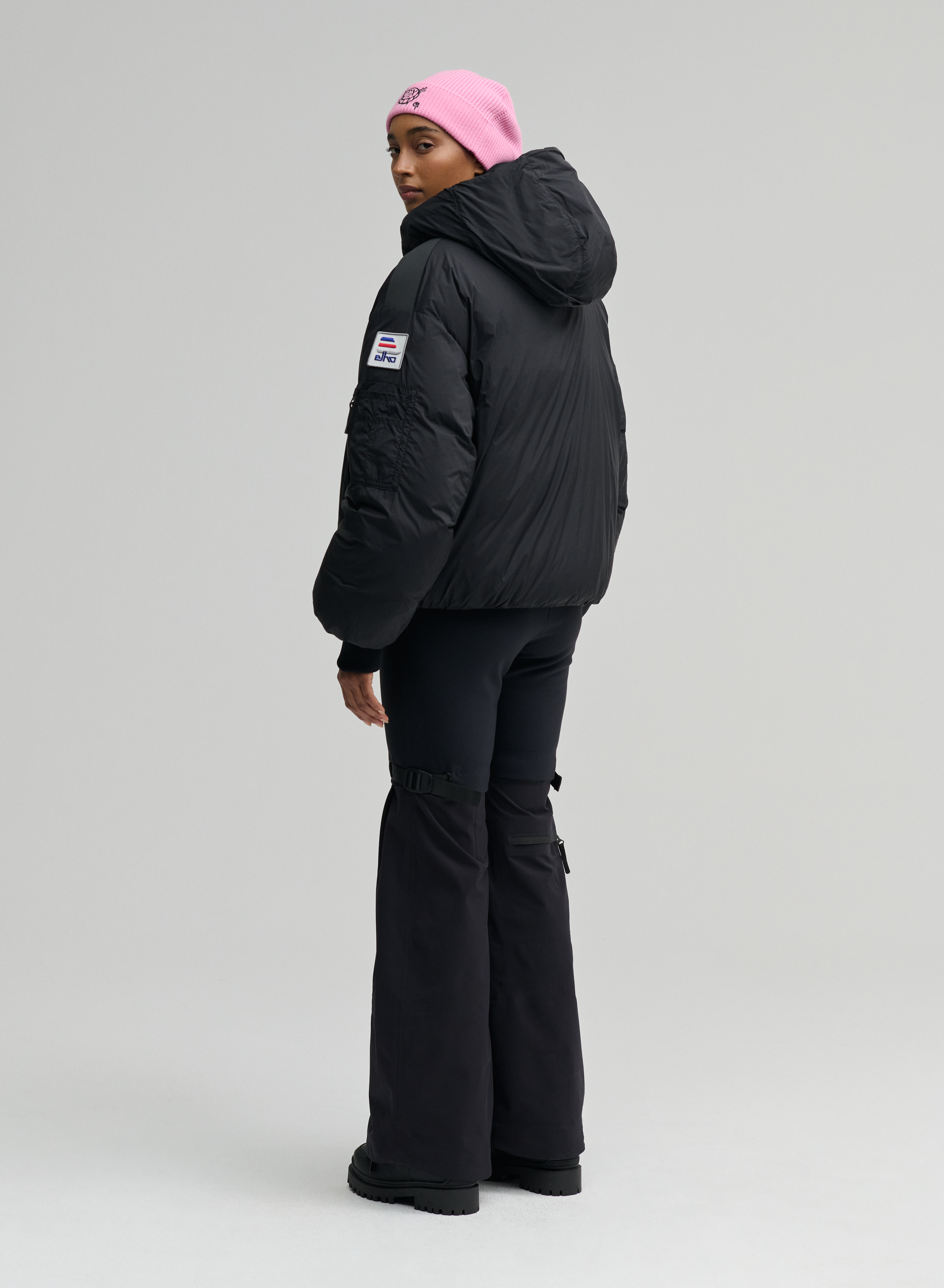 Astro - Ripstop Down Bomber Jacket - Black - Damen
