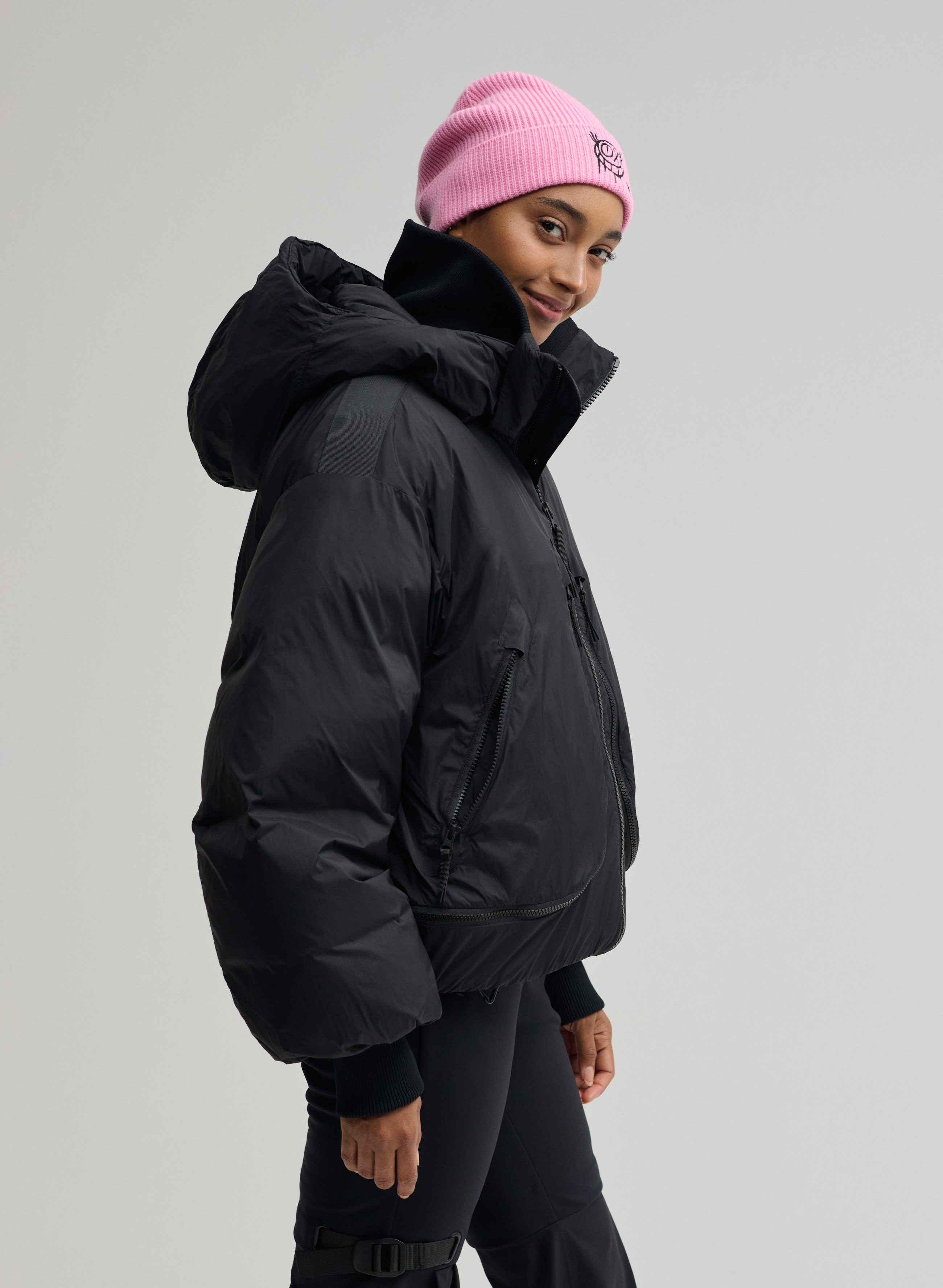 Astro - Ripstop Down Bomber Jacket - Black - Damen