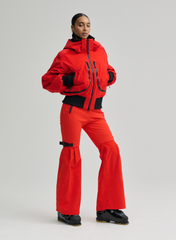 Nova - 3 Layer Padded Performance Bomber Jacket - Red
