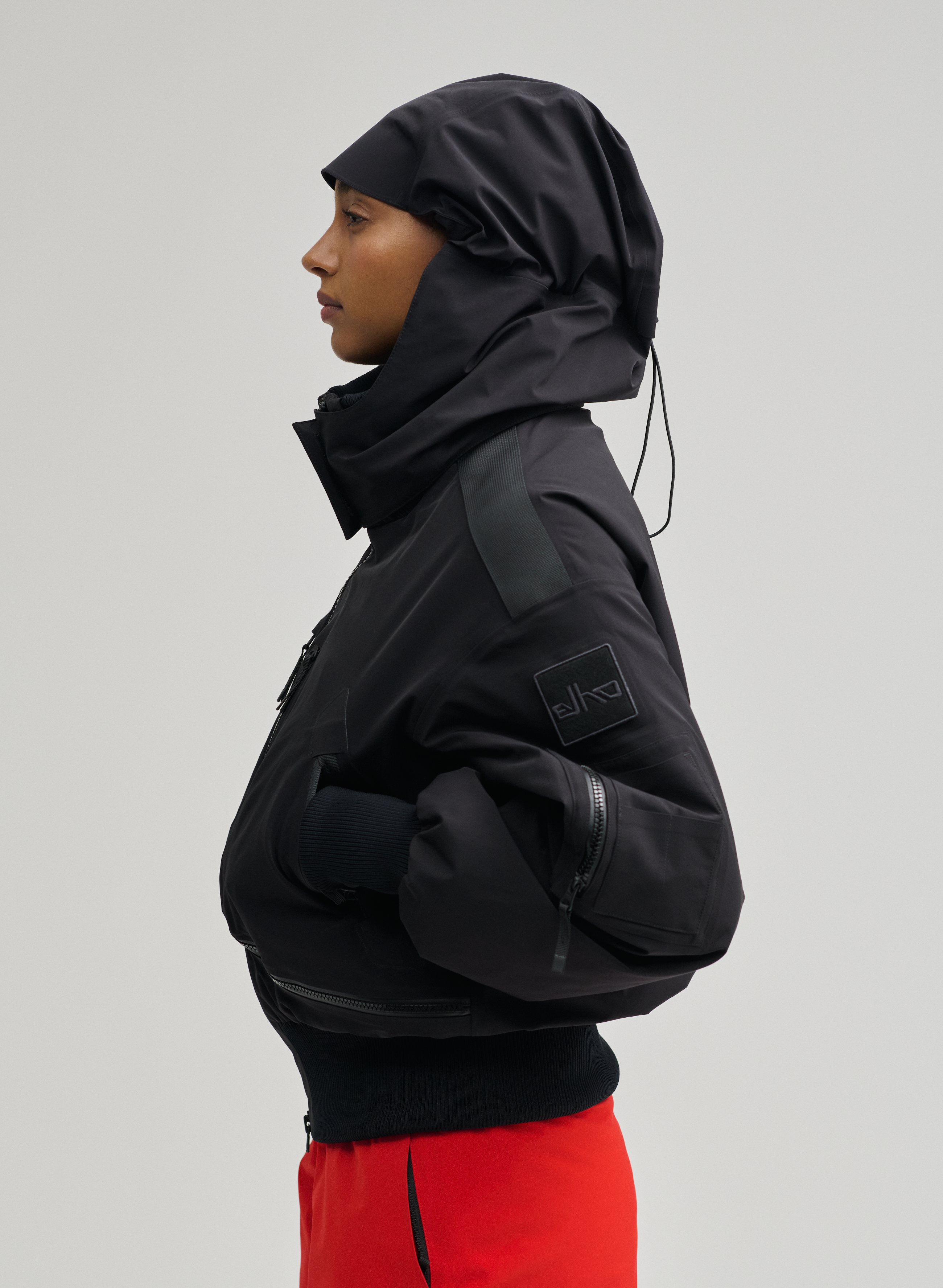Nova - 3 Layer Padded Performance Bomber Jacket - Black