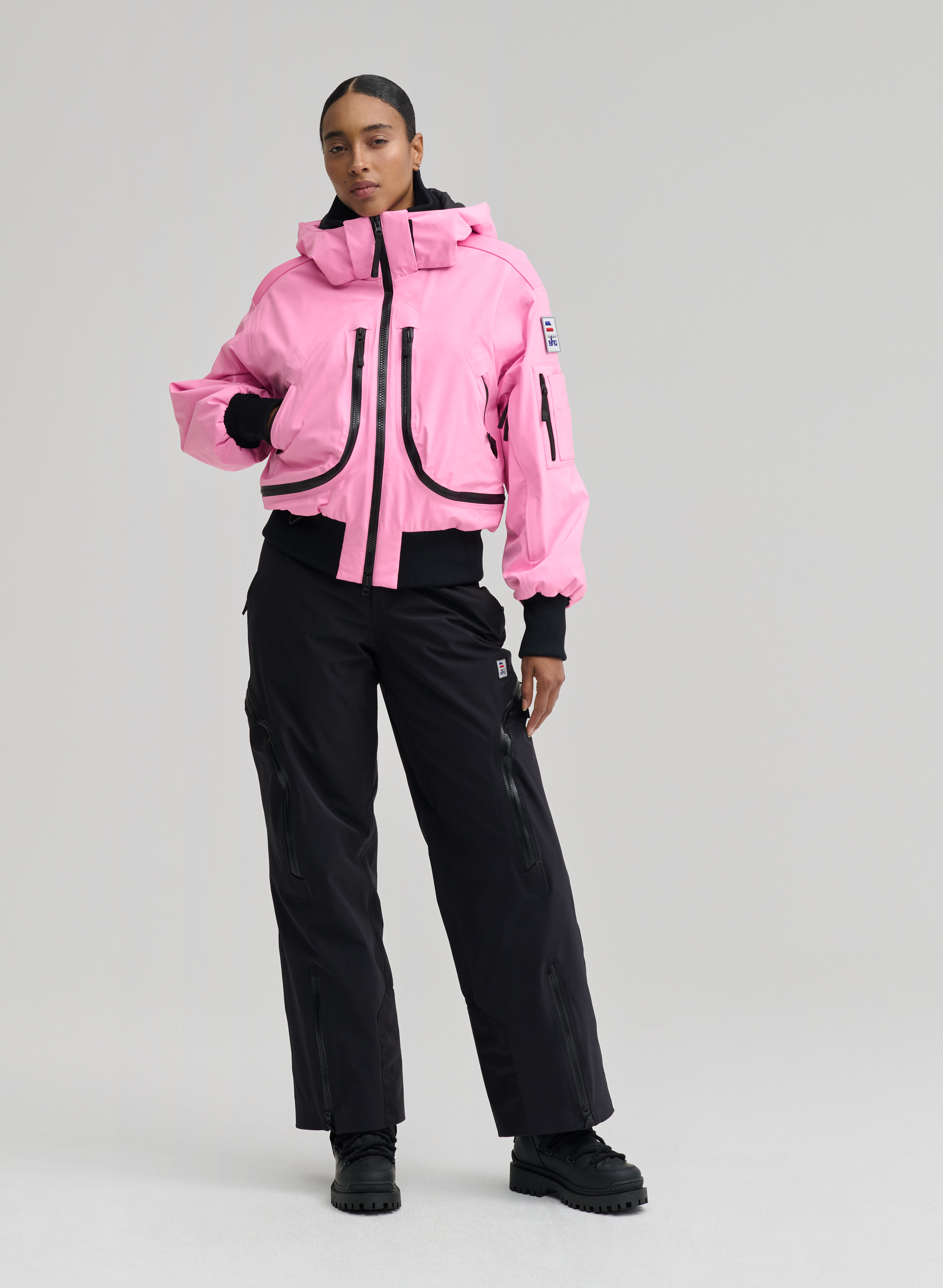 Nova - 3 Layer Padded Performance Bomber Jacket - Neon Pink