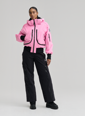 Nova - 3 Layer Padded Performance Bomber Jacket - Neon Pink