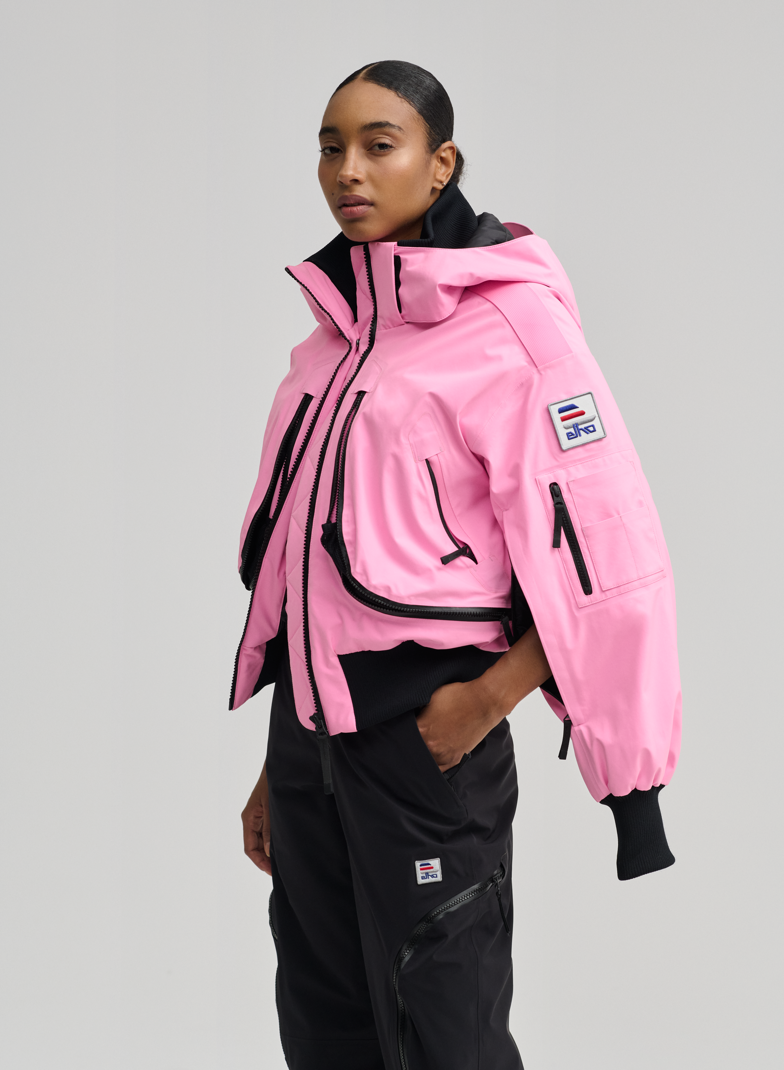 Nova - 3 Layer Padded Performance Bomber Jacket - Neon Pink