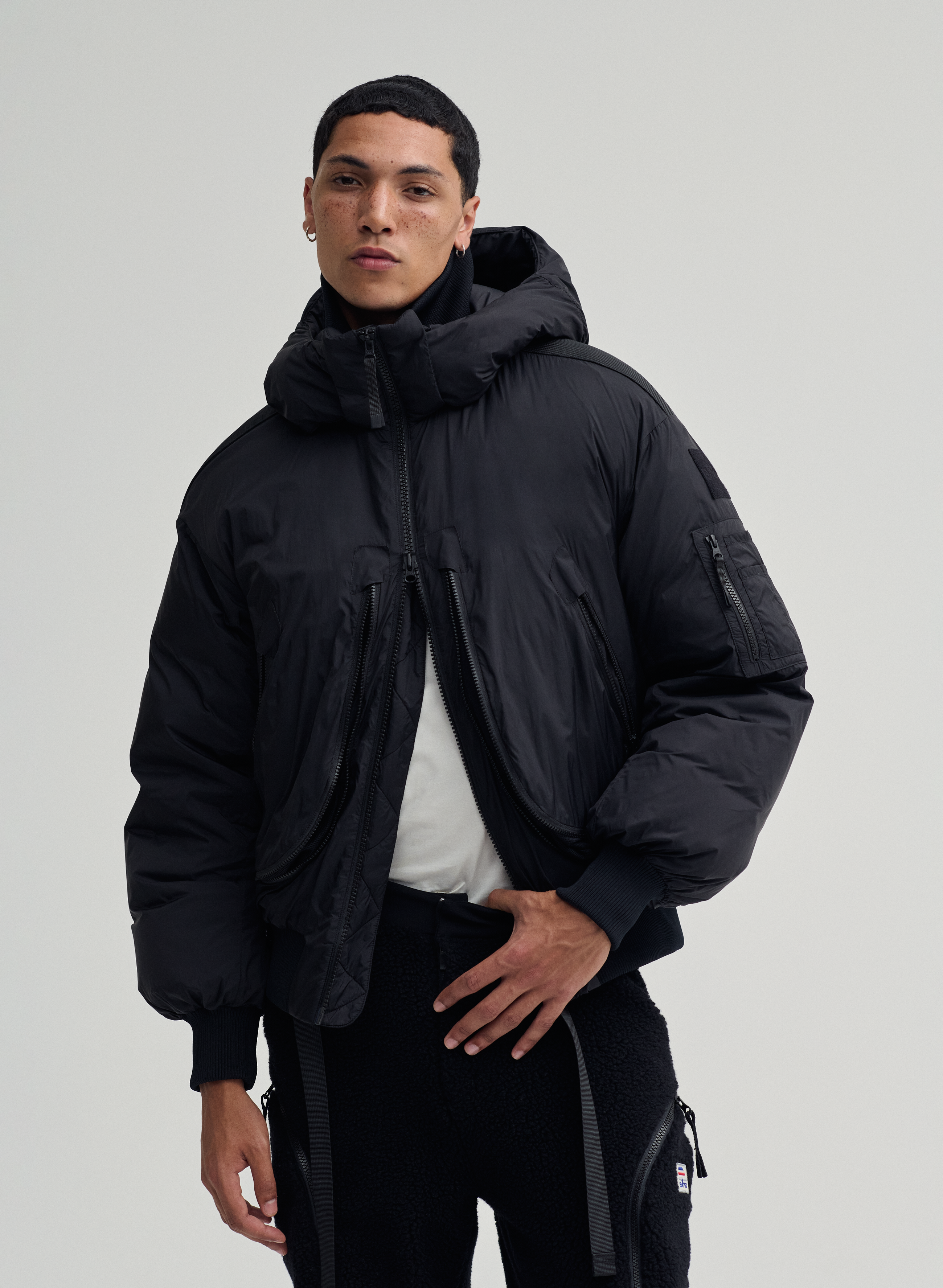 Astro - Ripstop Down Bomber Jacket - Black - Herren