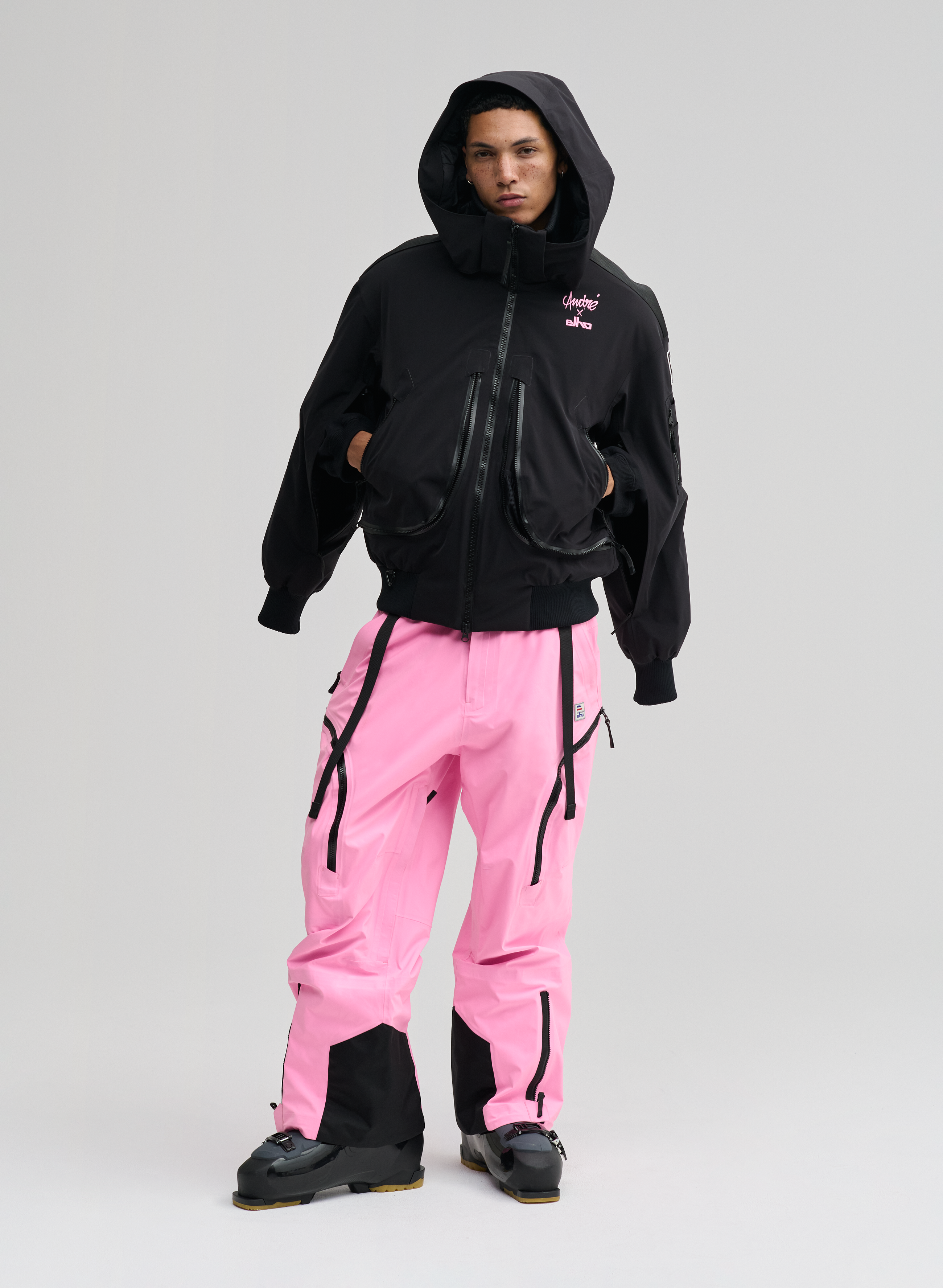 Phantom André x Elho - 3 Layer Padded Performance Bomber Jacket - Mr. André Black - Herren