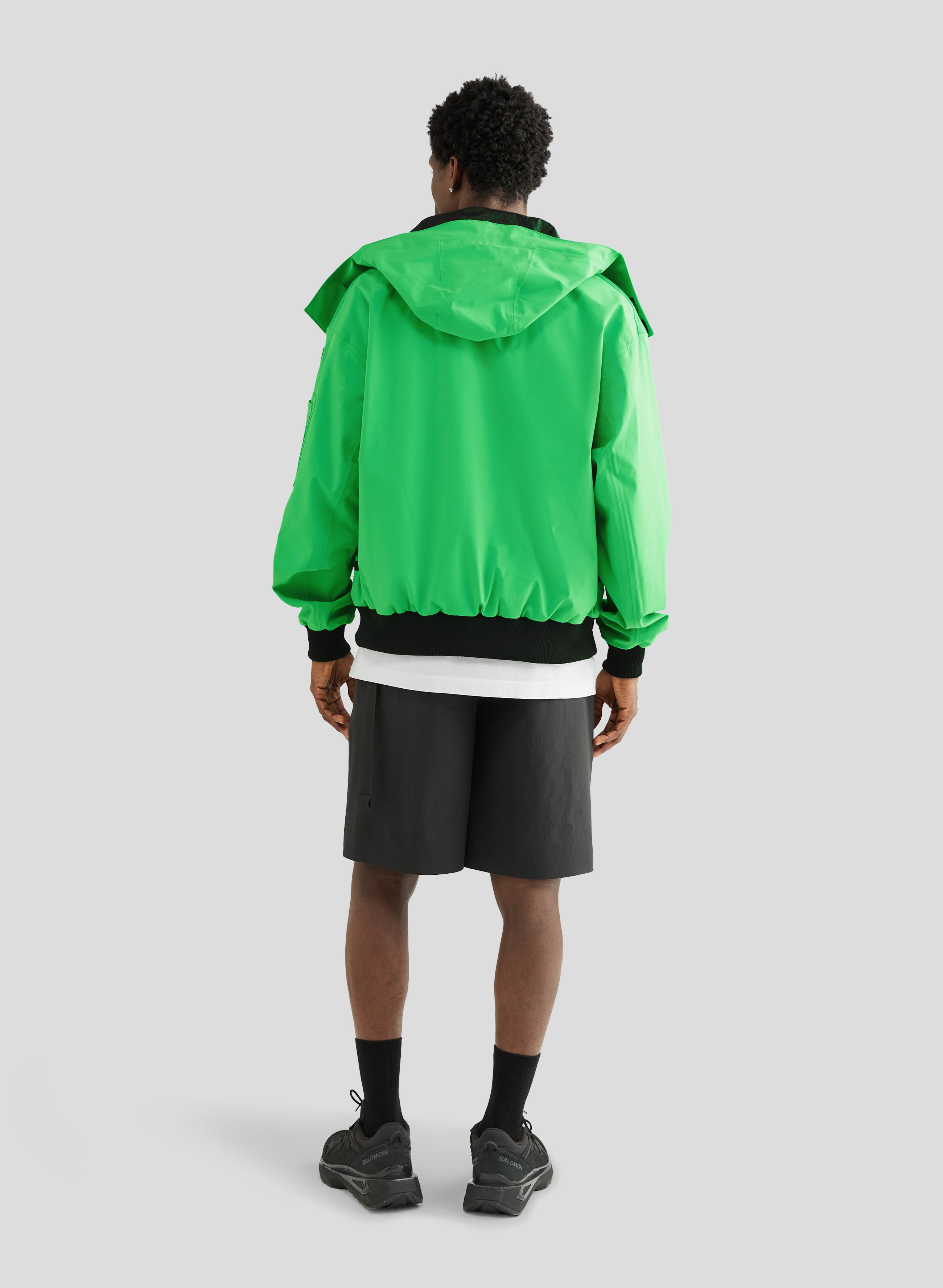 Echo - 3L Lined Performance Bomber Jacket - Neon Green - Men