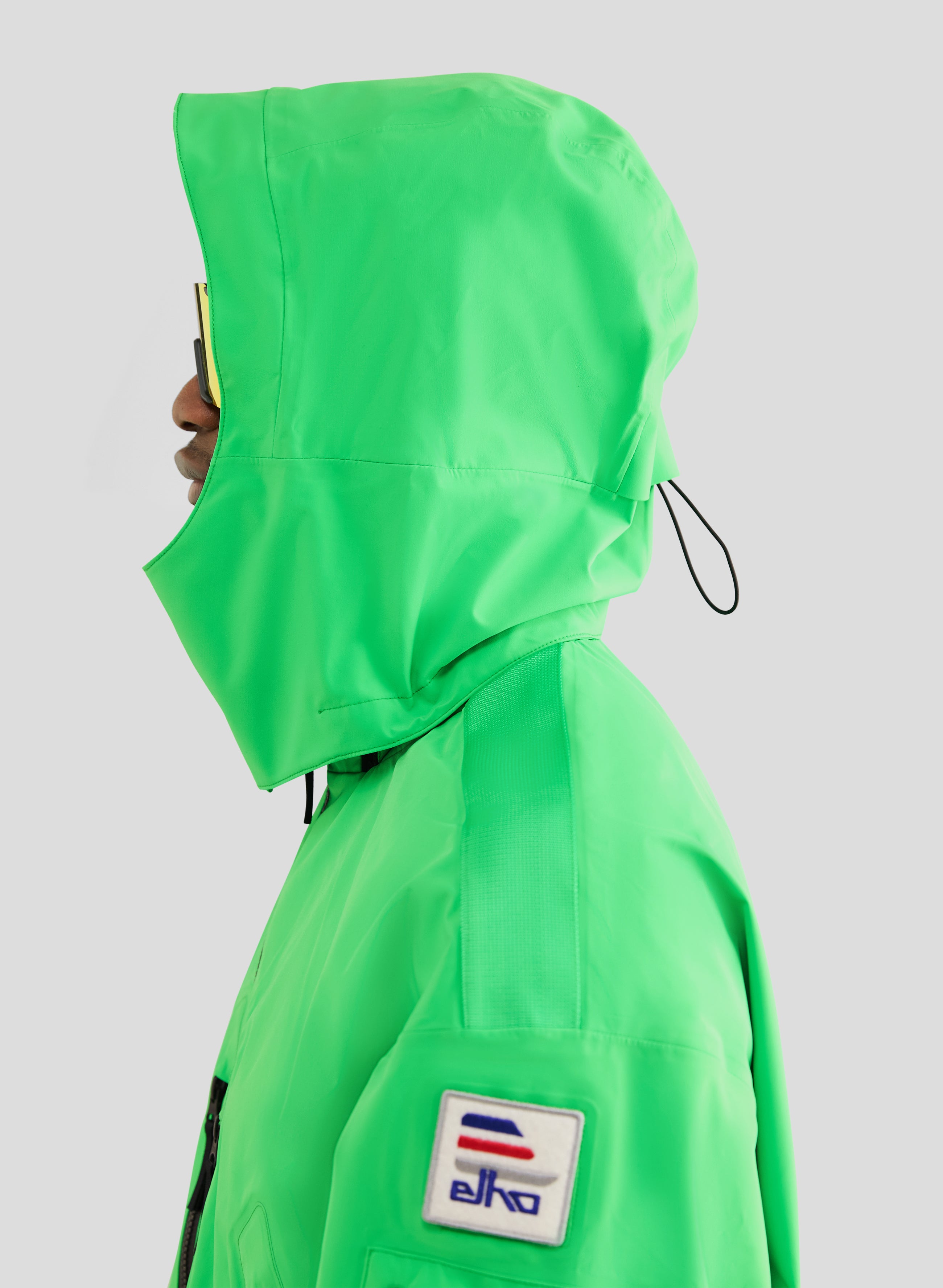 Echo - 3L Lined Performance Bomber Jacket - Neon Green - Men