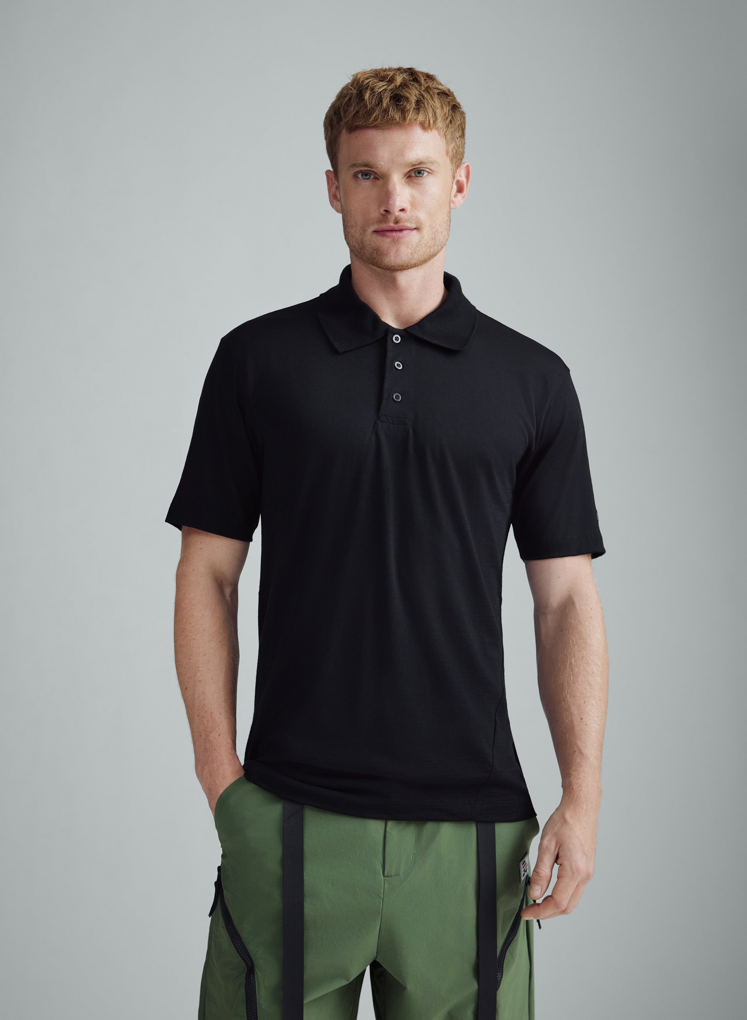 Neptun - Active Polo Shirt - Black