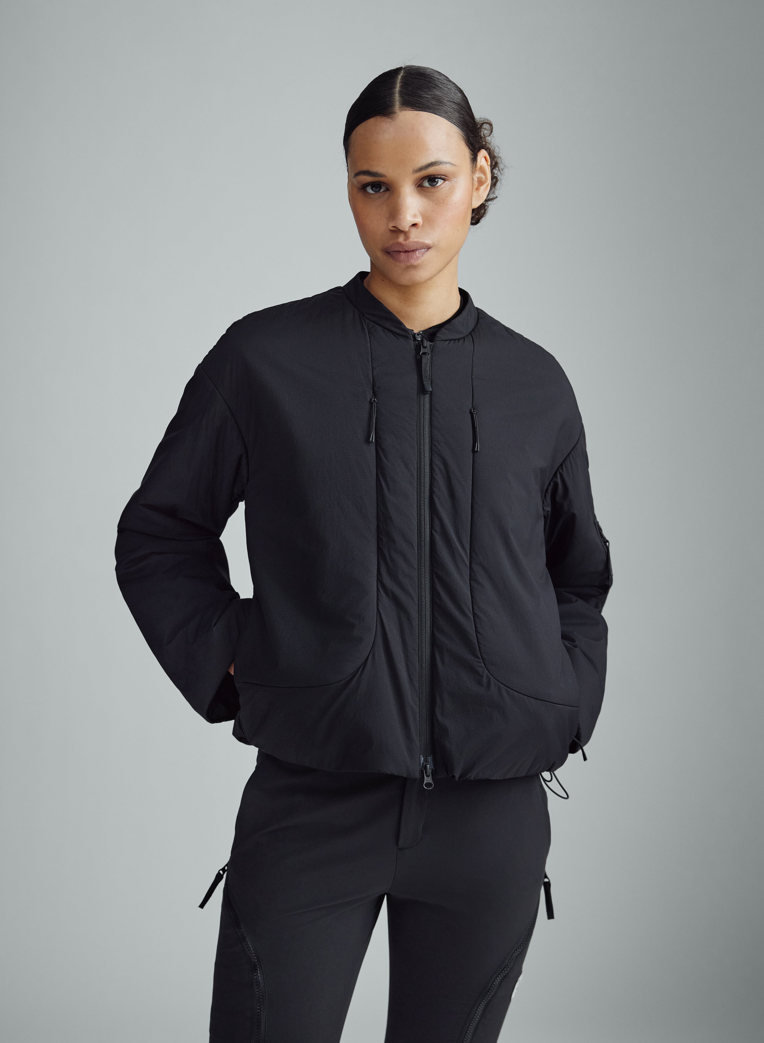 Nomad - Ultra Light Performance Insulated Bomber Jacket - Black