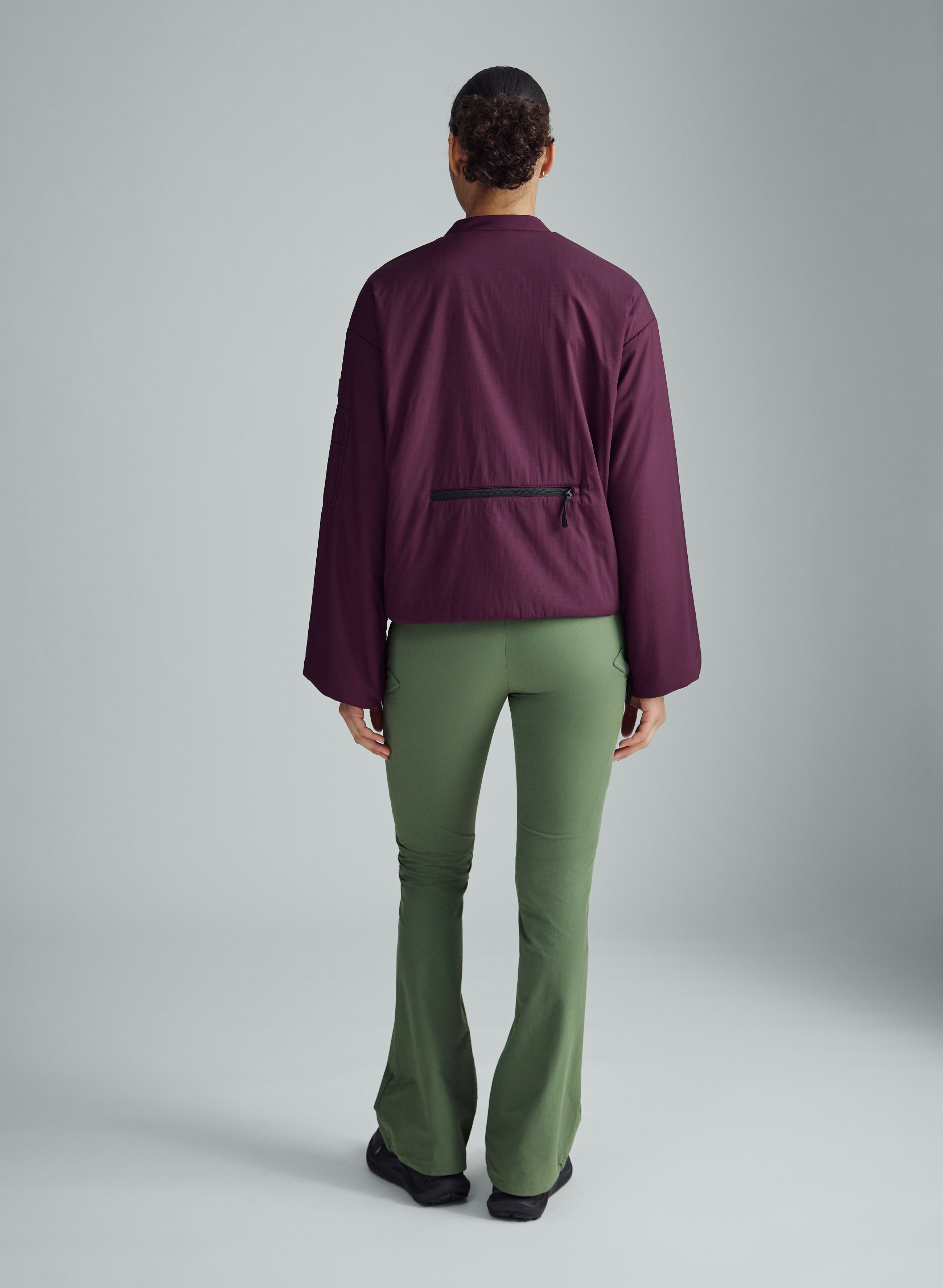 Nomad - Ultra Light Performance Insulated Bomber Jacket - Cherry Laquer