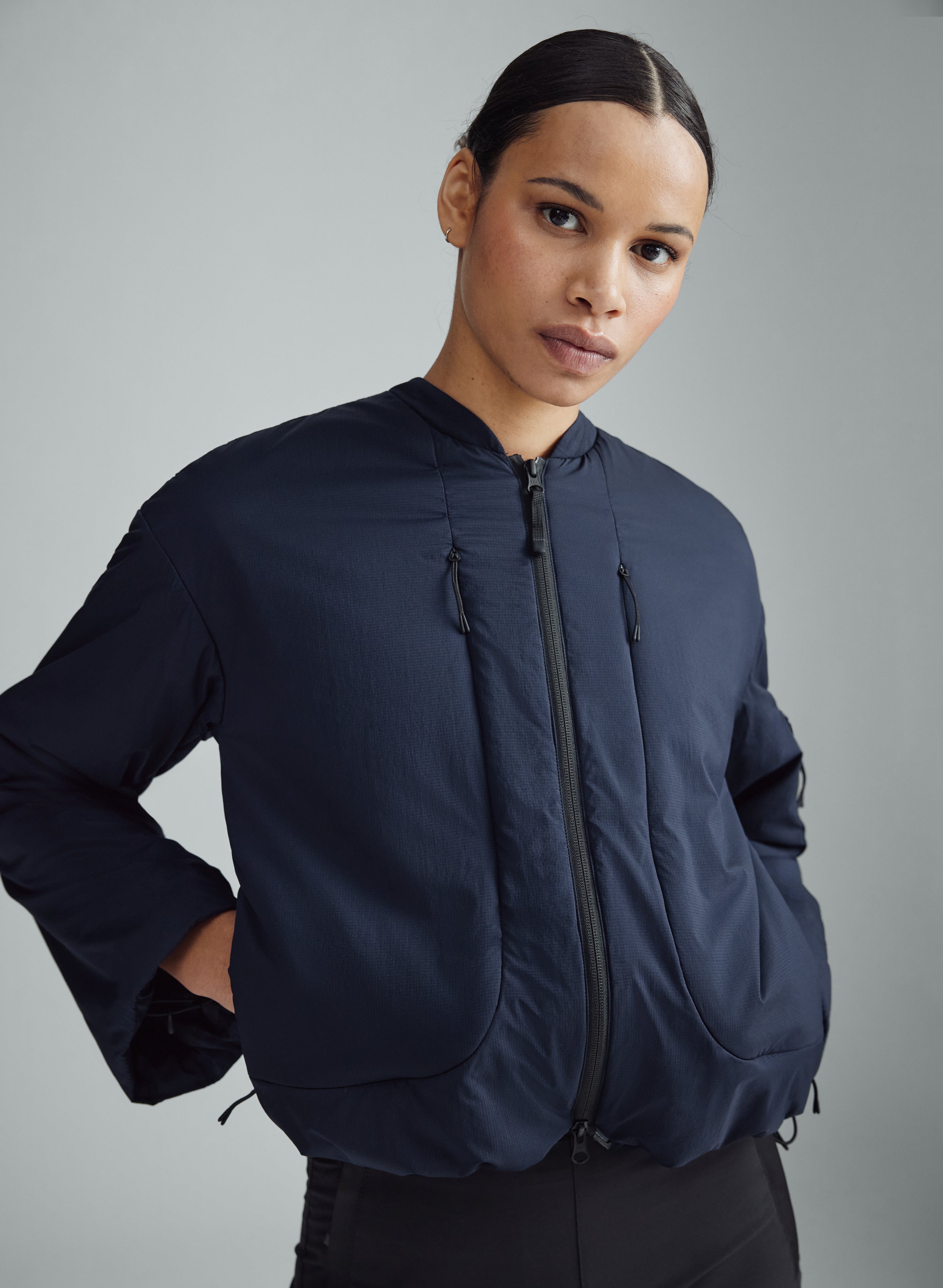 Nomad - Ultra Light Performance Insulated Bomber Jacket - Midnightblue