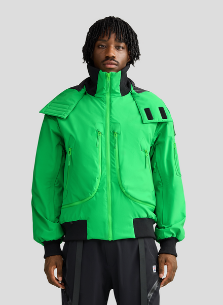 Phantom - Neon Green - 3 Layer Padded Performance Bomber Jacket