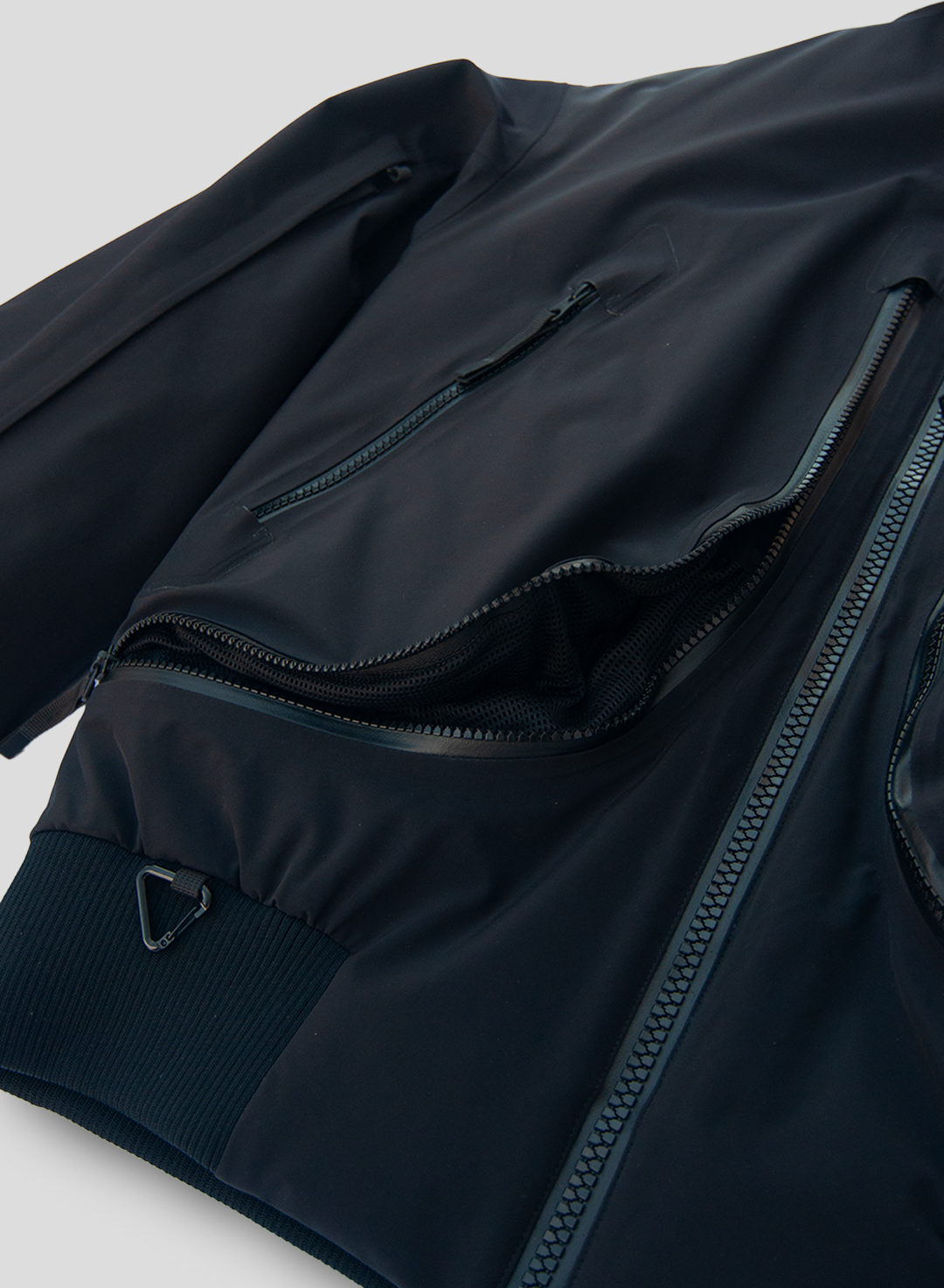 Phantom André x Elho - 3 Layer Padded Performance Bomber Jacket - Mr. André Black - Herren