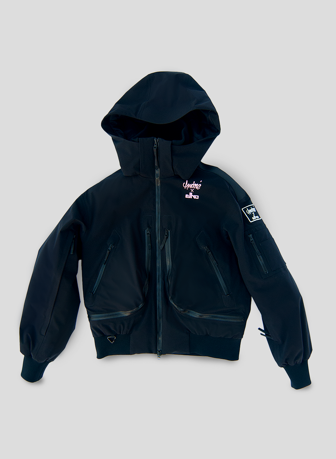 Phantom André x Elho - 3 Layer Padded Performance Bomber Jacket - Mr. André Black - Herren