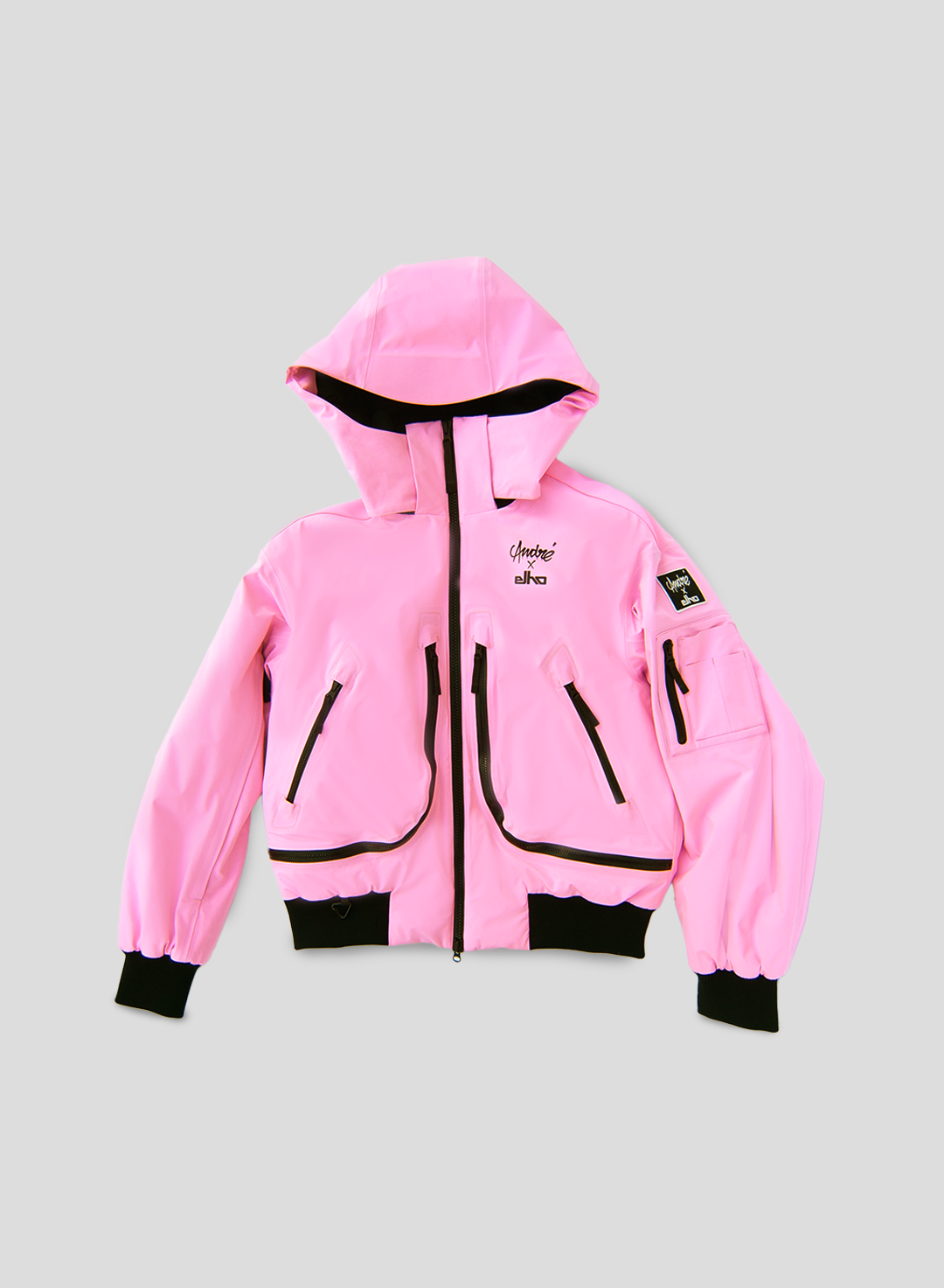 Phantom André x Elho - 4 Layer Padded Performance Bomber Jacket - Mr. André Pink - Men
