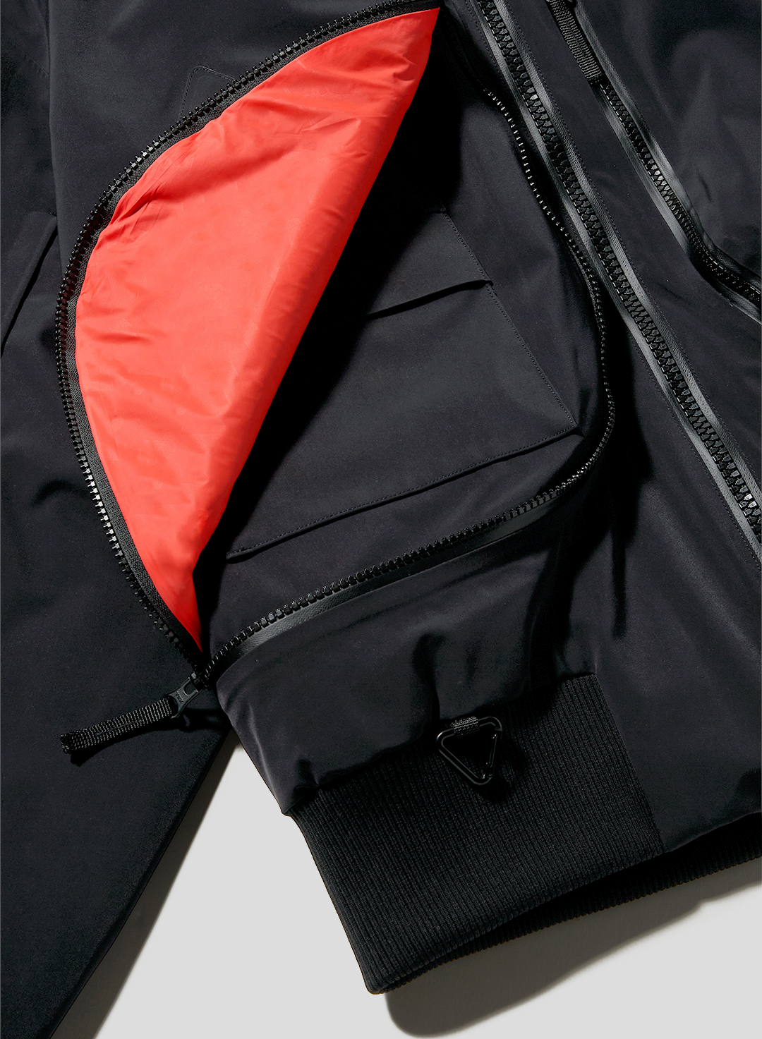 Phantom - Black - 3 Layer Padded Perfomance Bomber Jacket